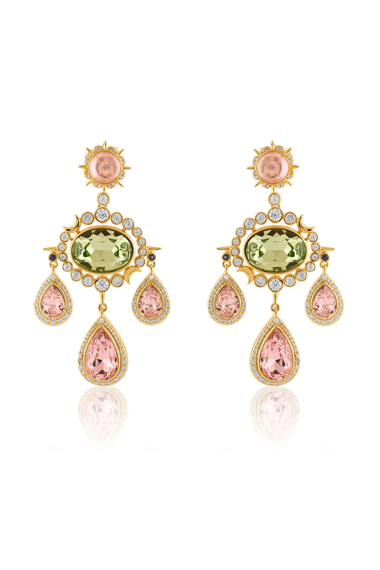 Isha's Danglers In 18Kt Gold Plated