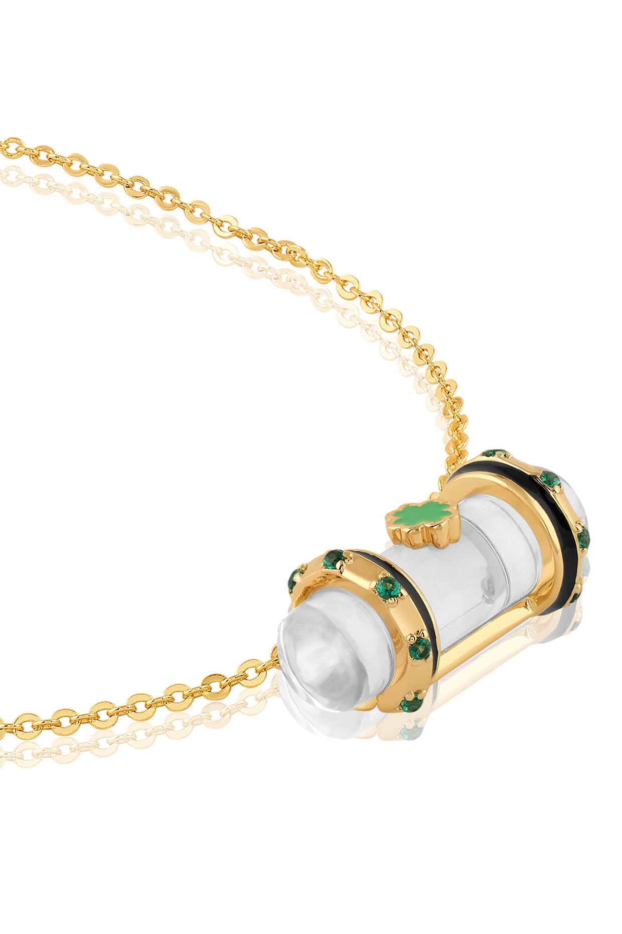 Lunar Light Necklace In 18kt Gold Plated