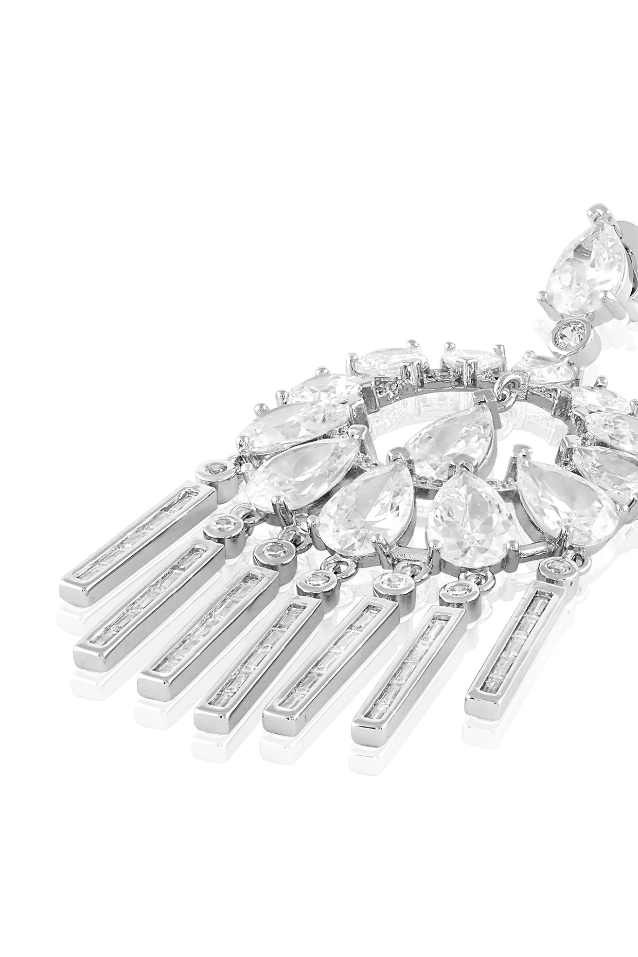 Mirror Moon Baalis In Rhodium Plated