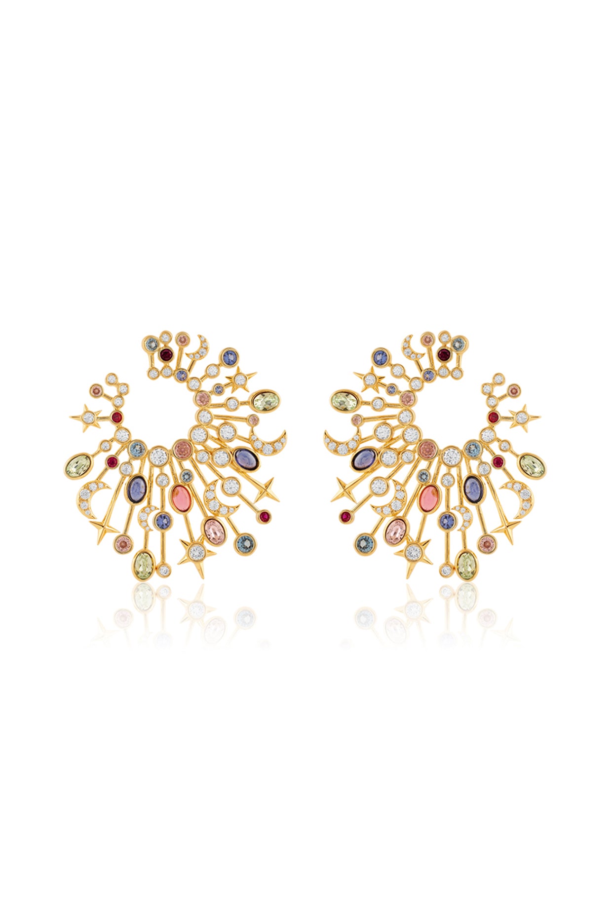 Rumi's Last Poem Earrings In 18Kt Gold Plated