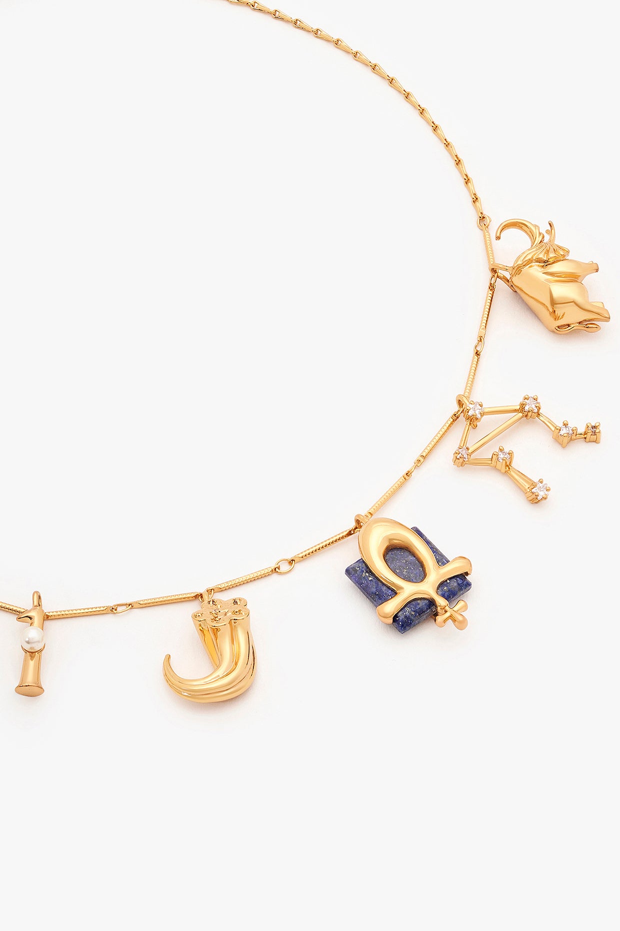 22kt Gold Libra Charm Necklace