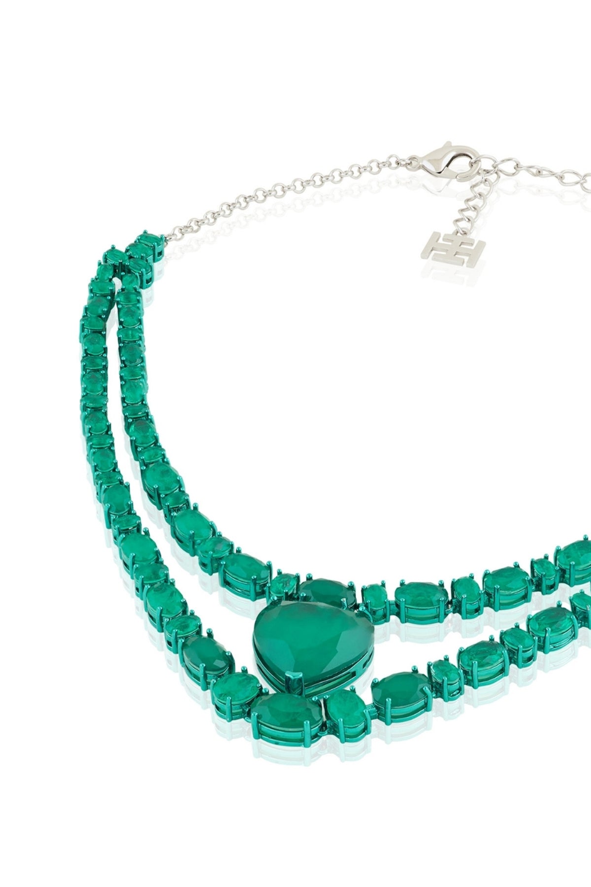 Relique Emerald Botox Layered Necklace