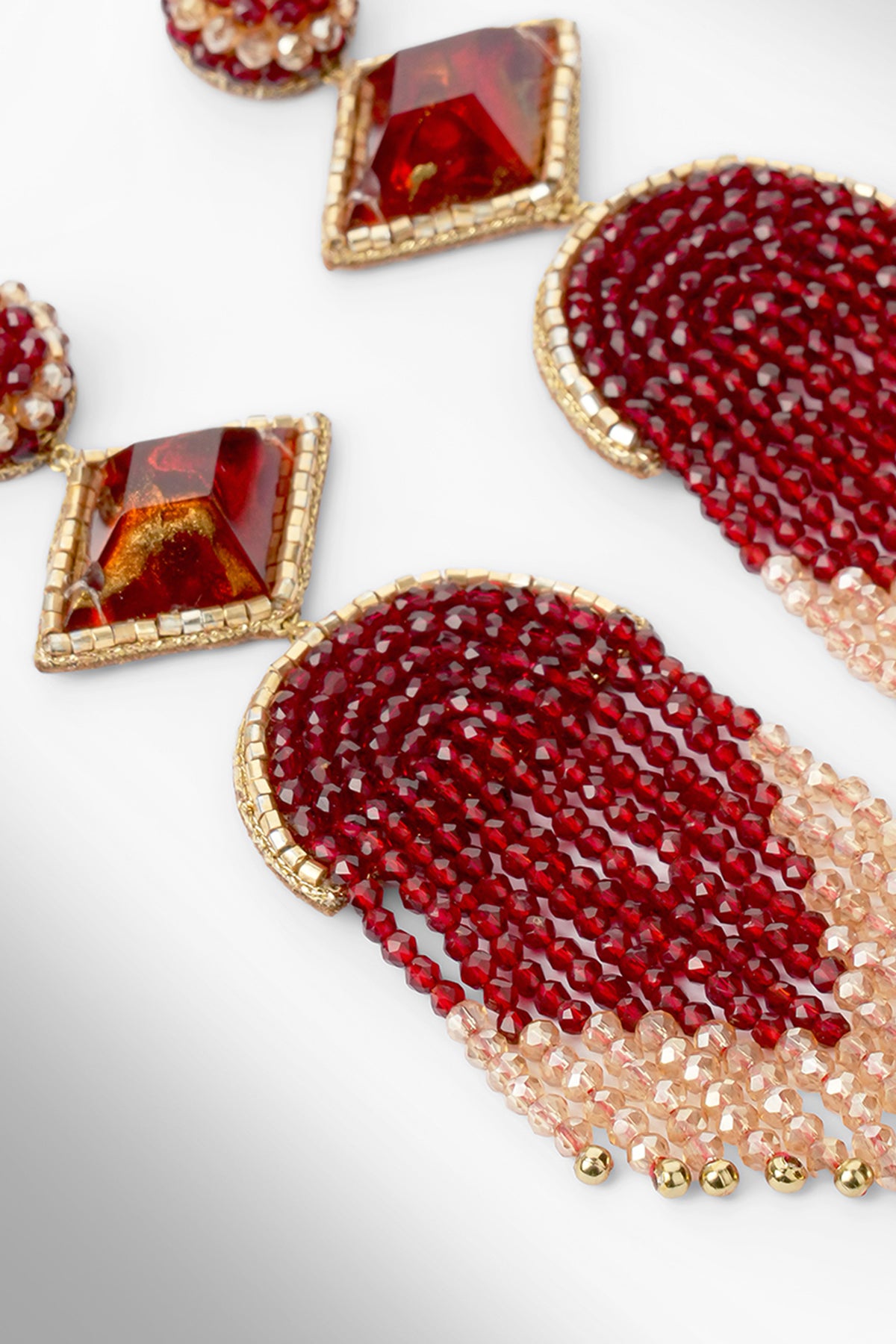 Maroon Sneha Earrings
