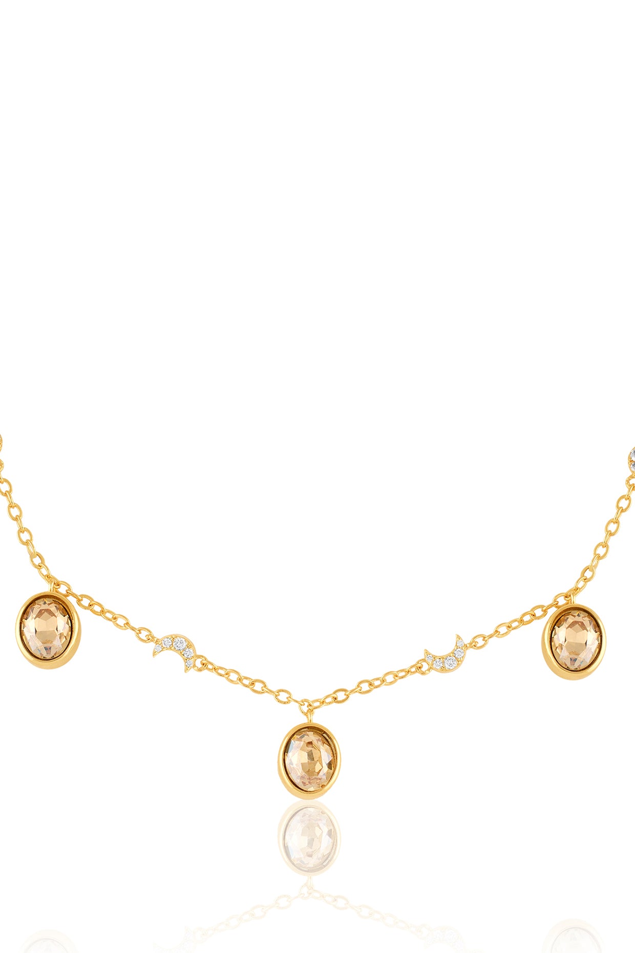 Zenith Charm Necklace In 18Kt Gold Plated
