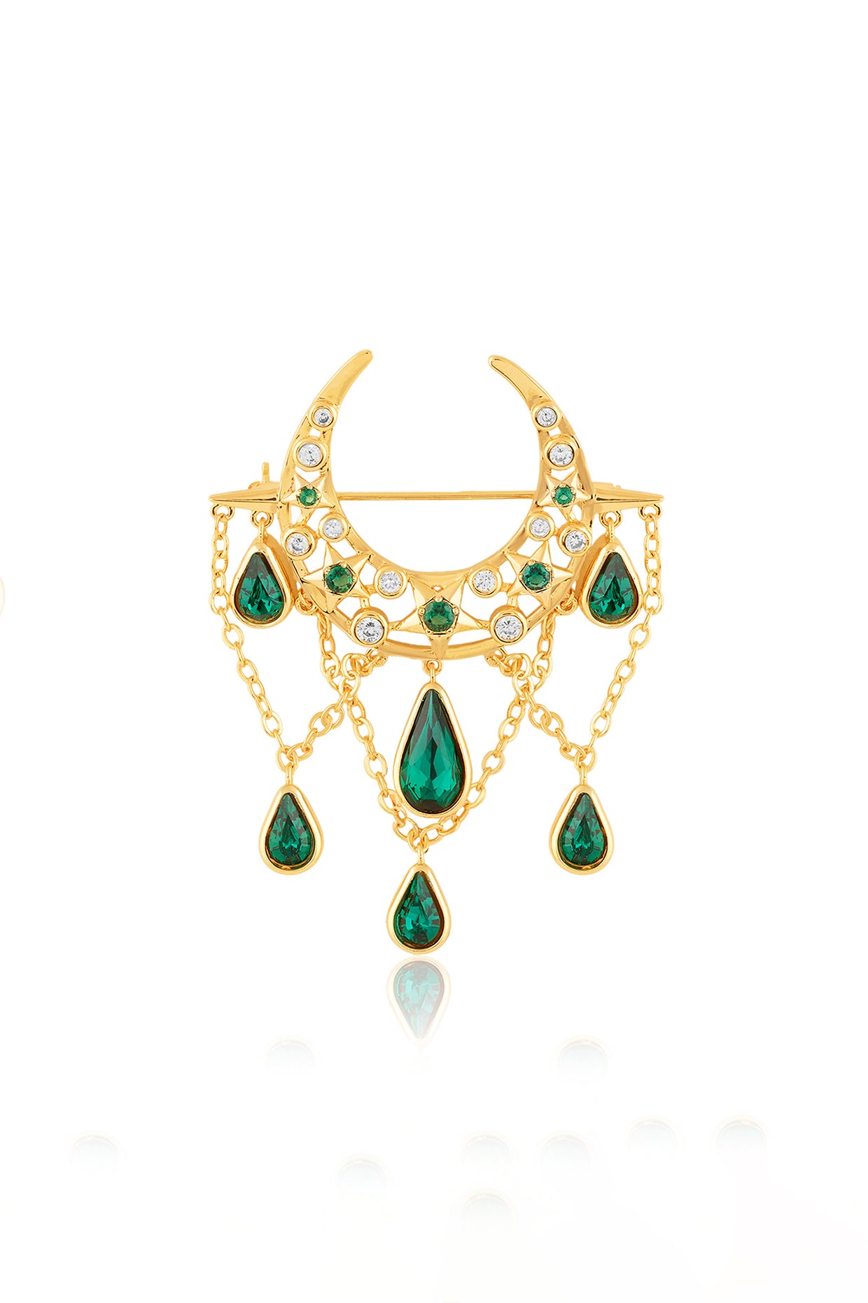 Aurelian Brooch In 18Kt Gold Plated