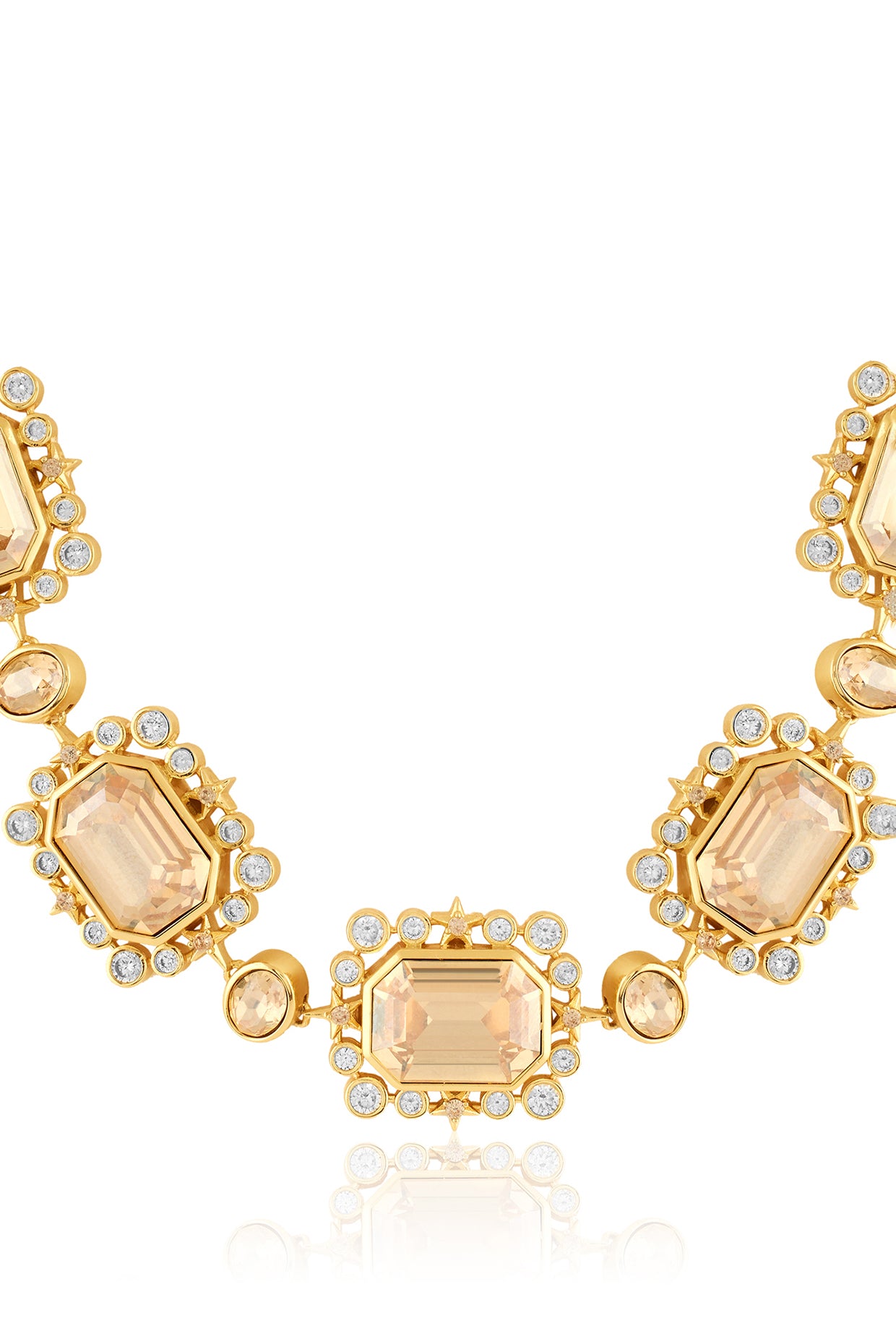 Orbitra Choker Necklace In 18Kt Gold Plated