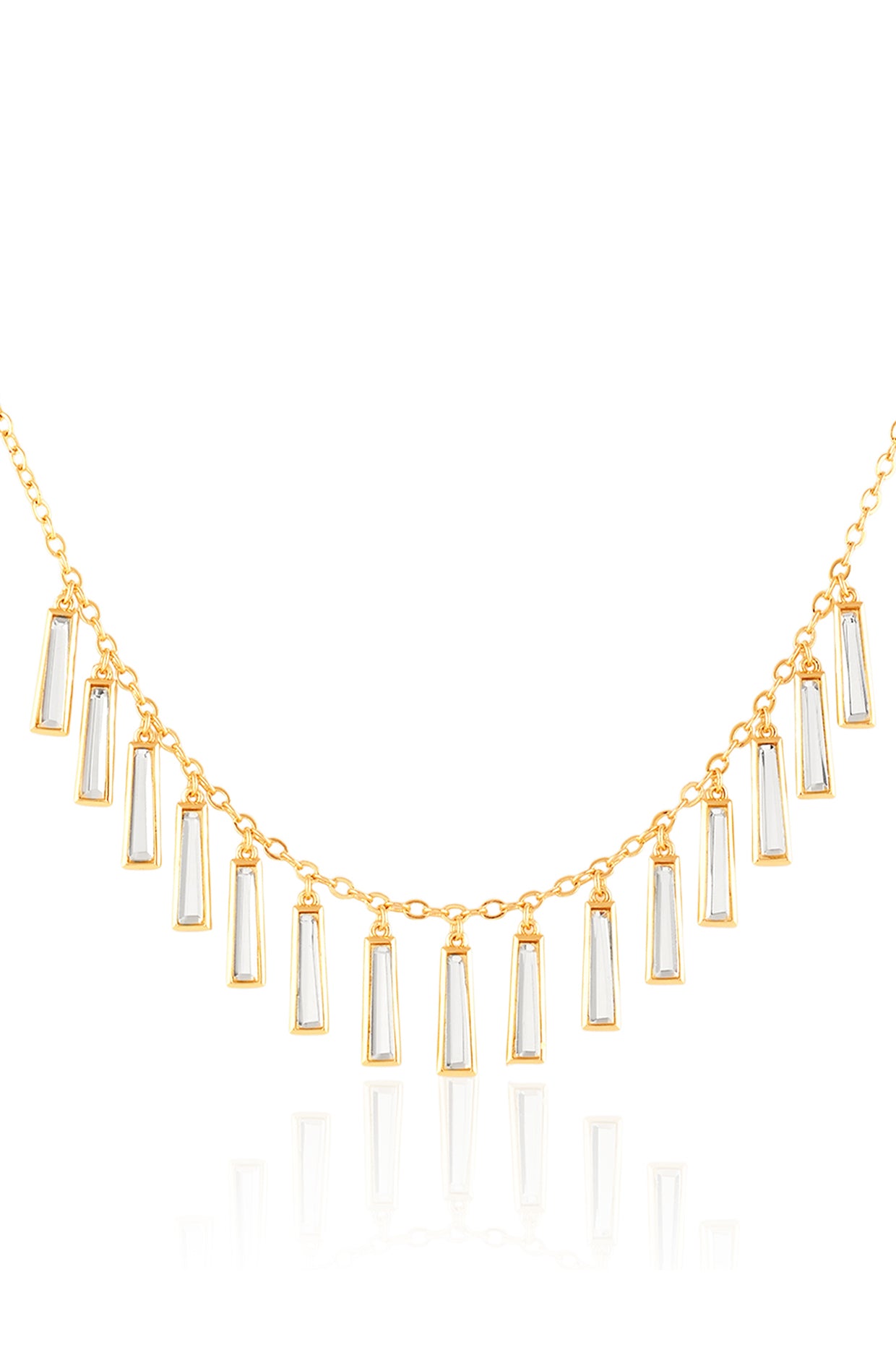 Ecos Mirror Necklace In 18Kt Gold Plated