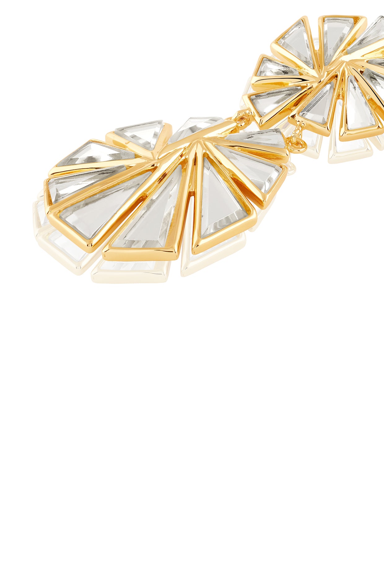 Demi Goddess Shattered Mirror No. 8 Earrings 18Kt Gold Plated