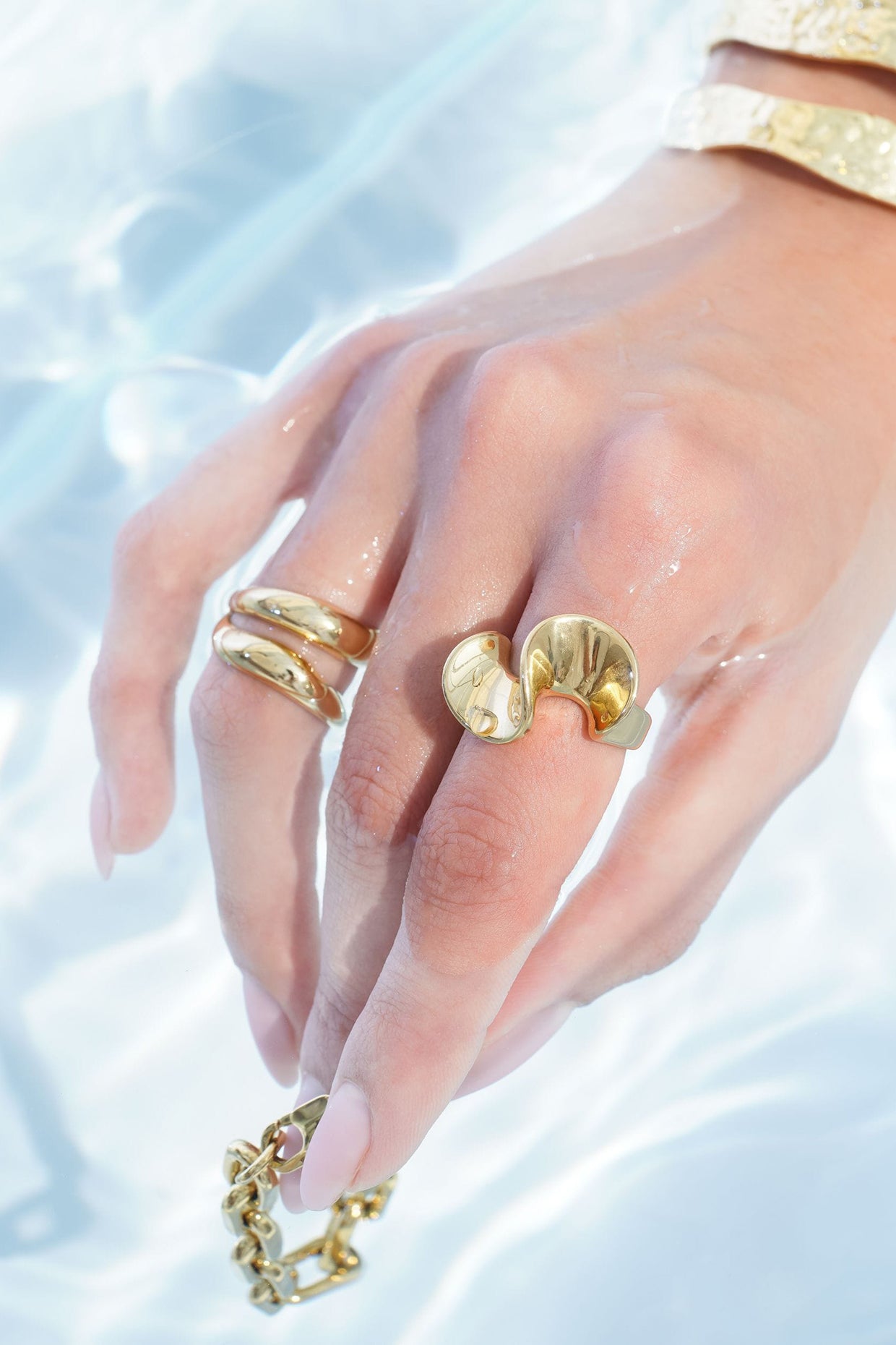 18Kt Gold Plated Infinity Ring