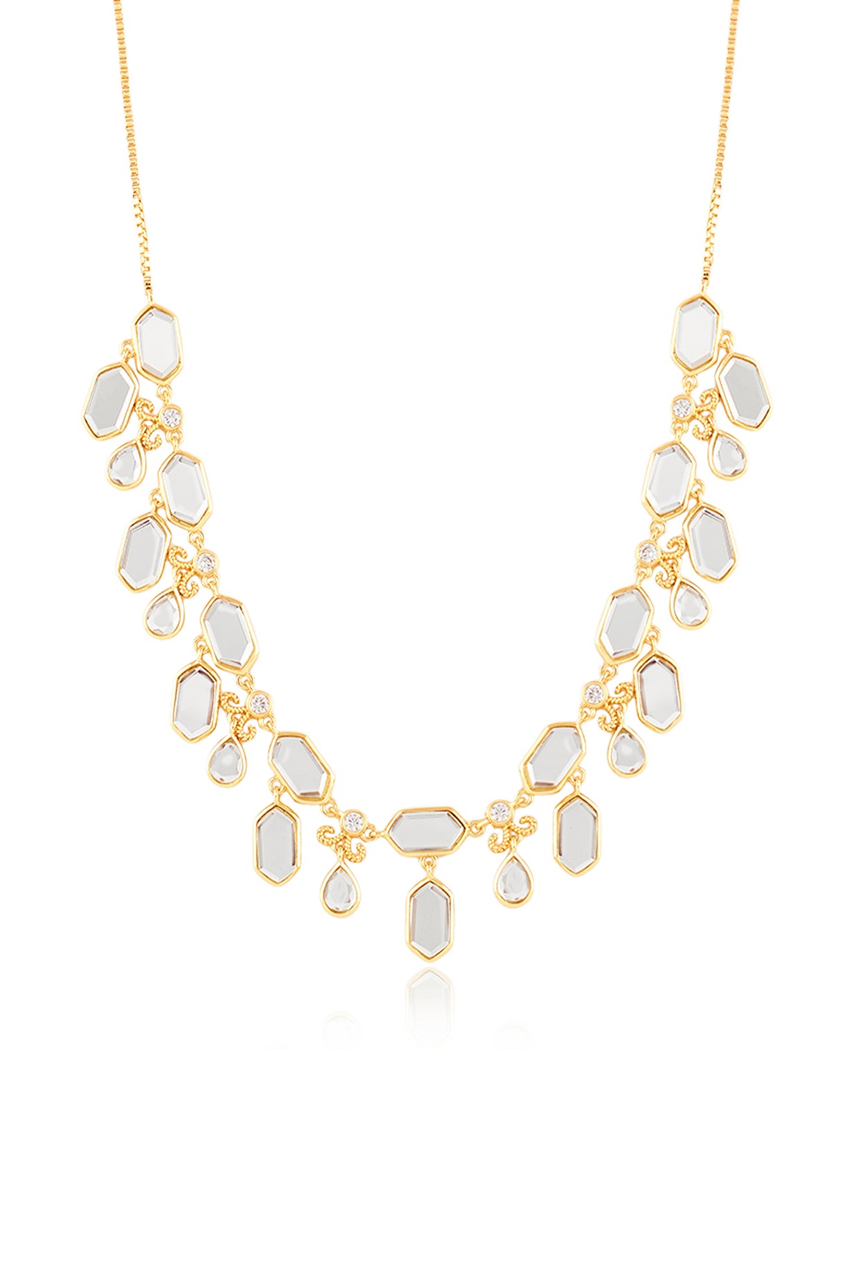 Sombra Choker Necklace In 18Kt Gold Plated