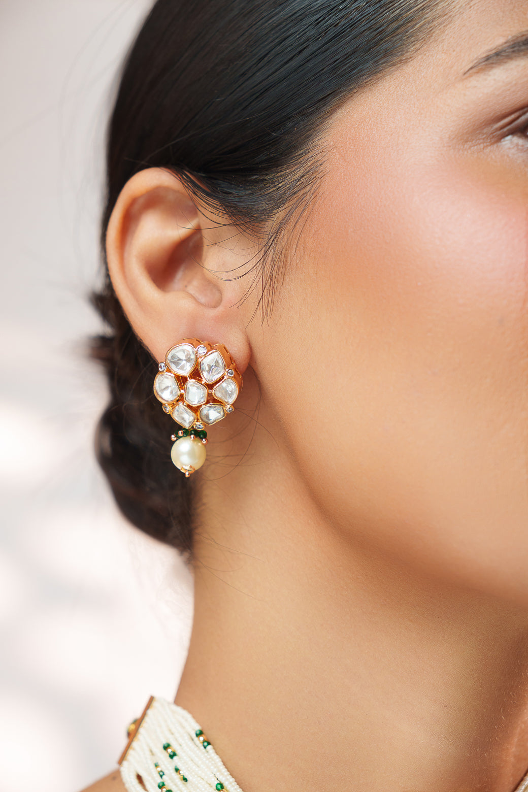 Vrishti Green Kundan Choker