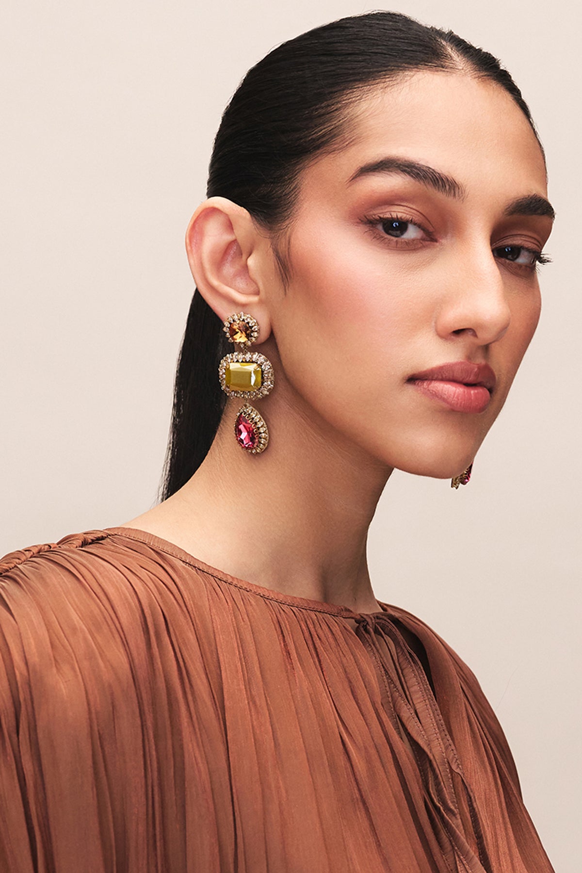 Olive Sashi Earrings