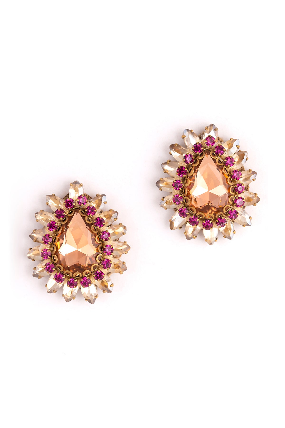 Peach Leesha Earrings