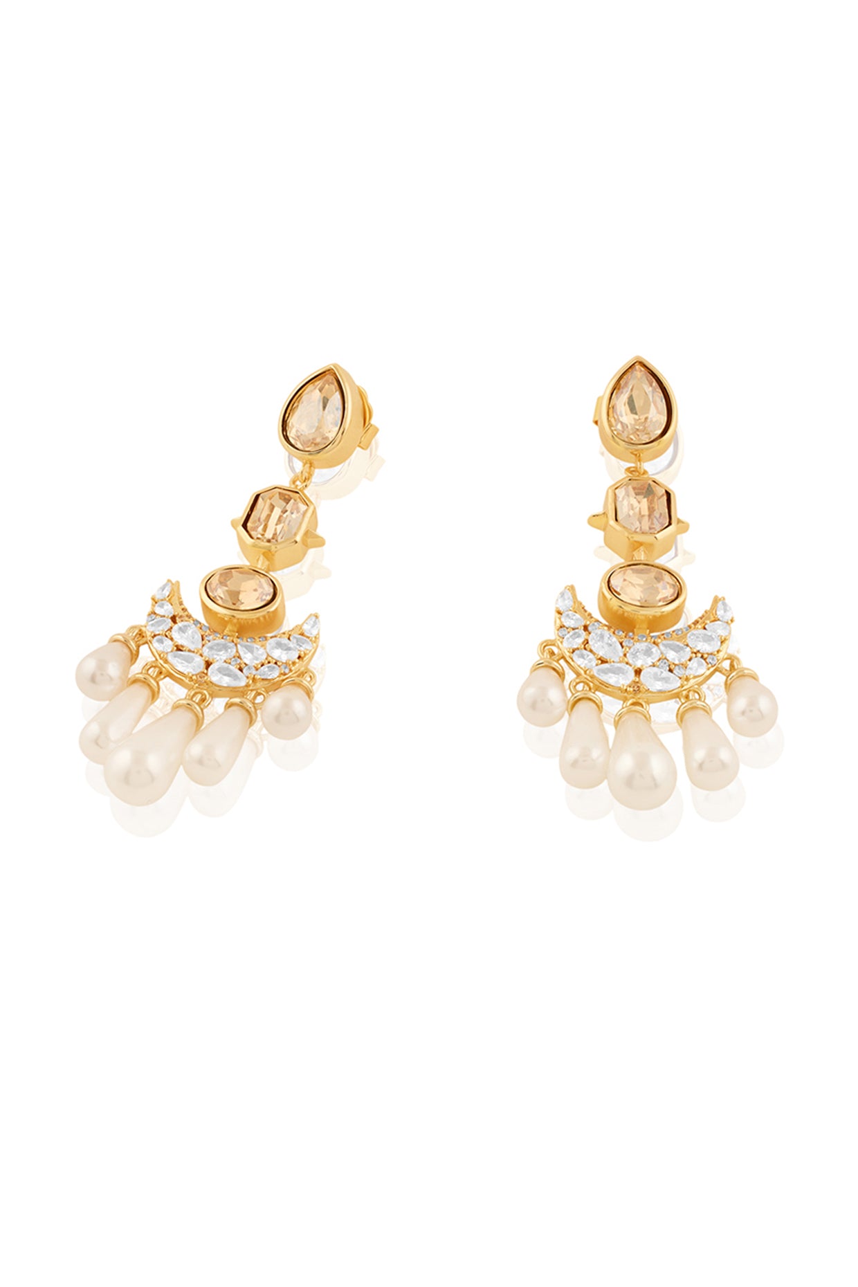 Sakshi's Shantipriya Moon Baalis In 18Kt Gold Plated