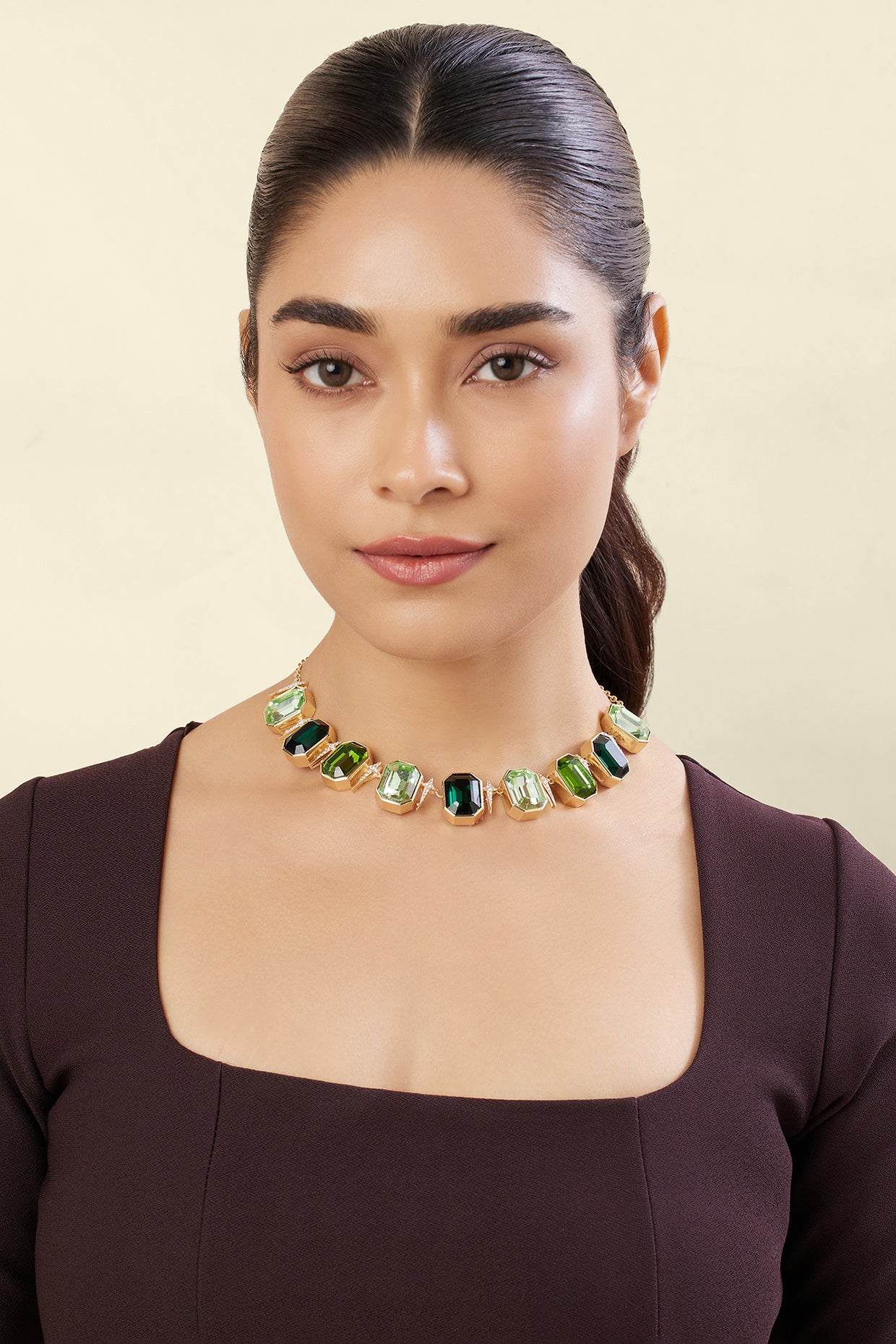 Sonali's Columbian Fantasy Necklace In 18Kt Gold Plated