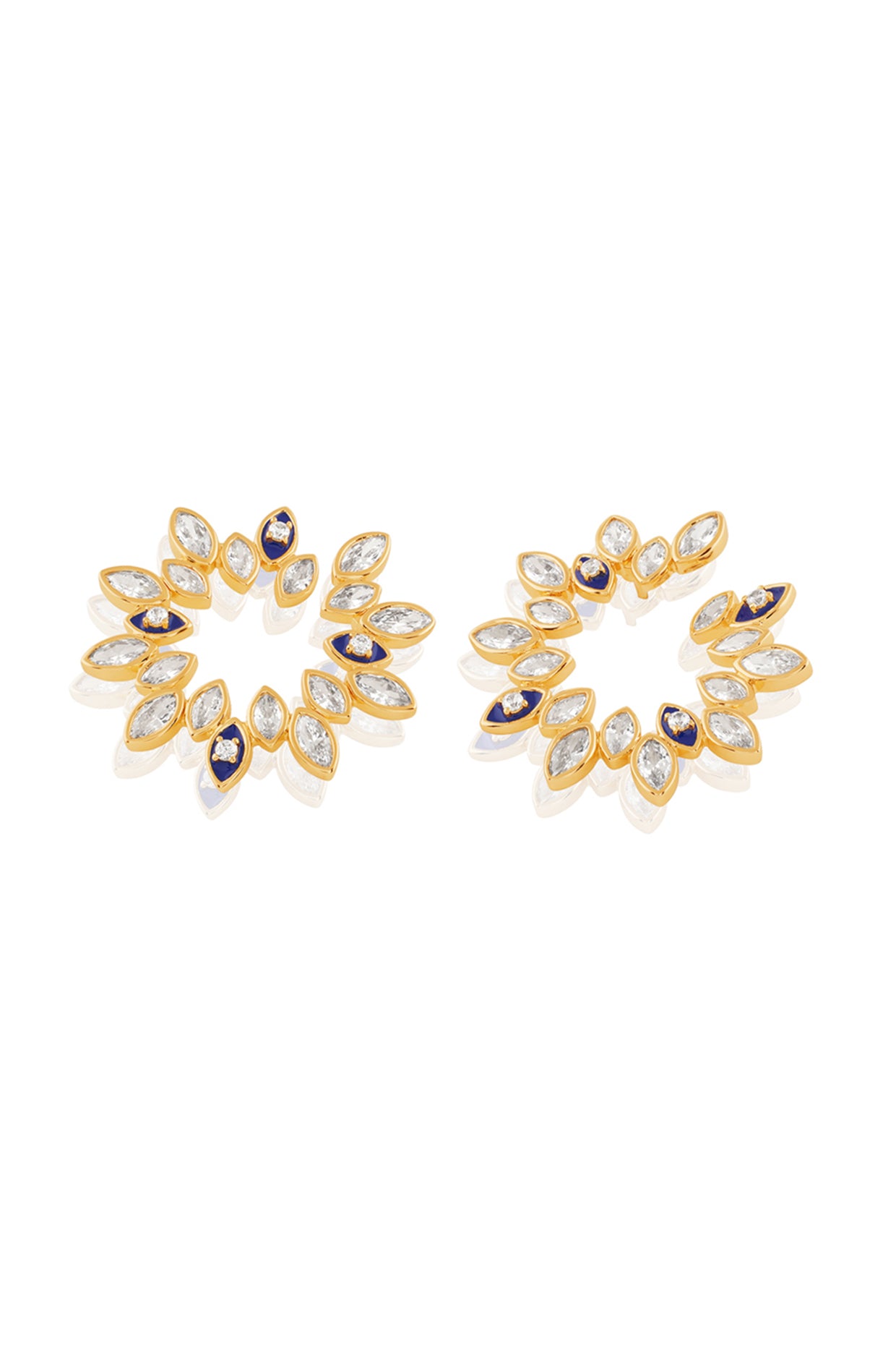 Divine Eye Studs In 18kt Gold Plated