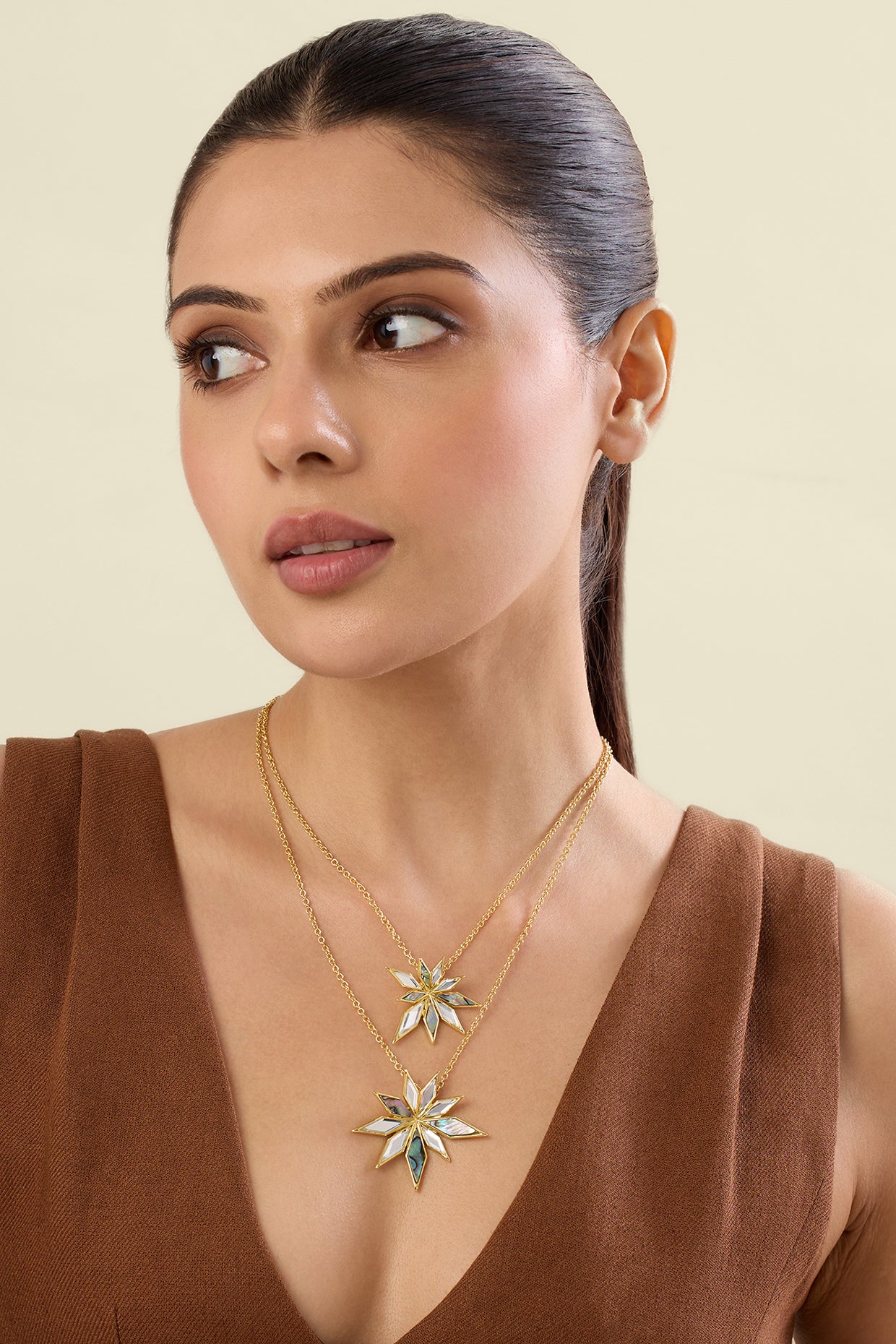 Demi Goddess Mirror Headpiece/Choker 18Kt Gold Plated