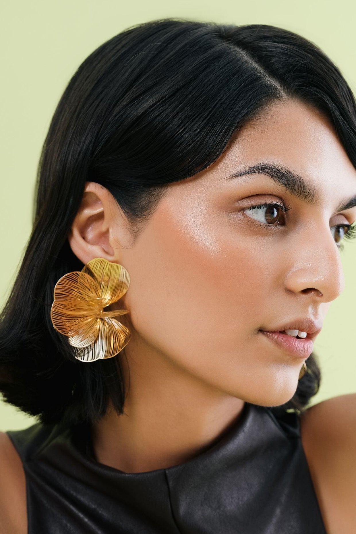 18Kt Gold Plated Forest Bloom Earrings