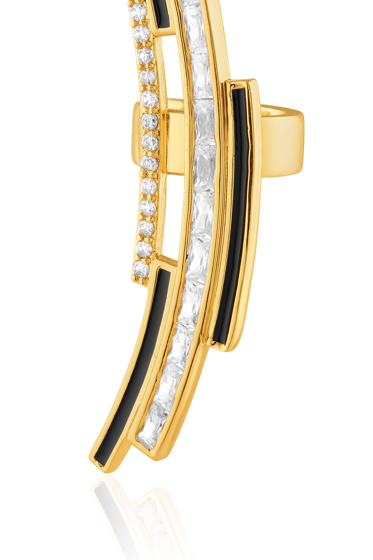 Mirova Ear Cuffs In 18Kt Gold Plated