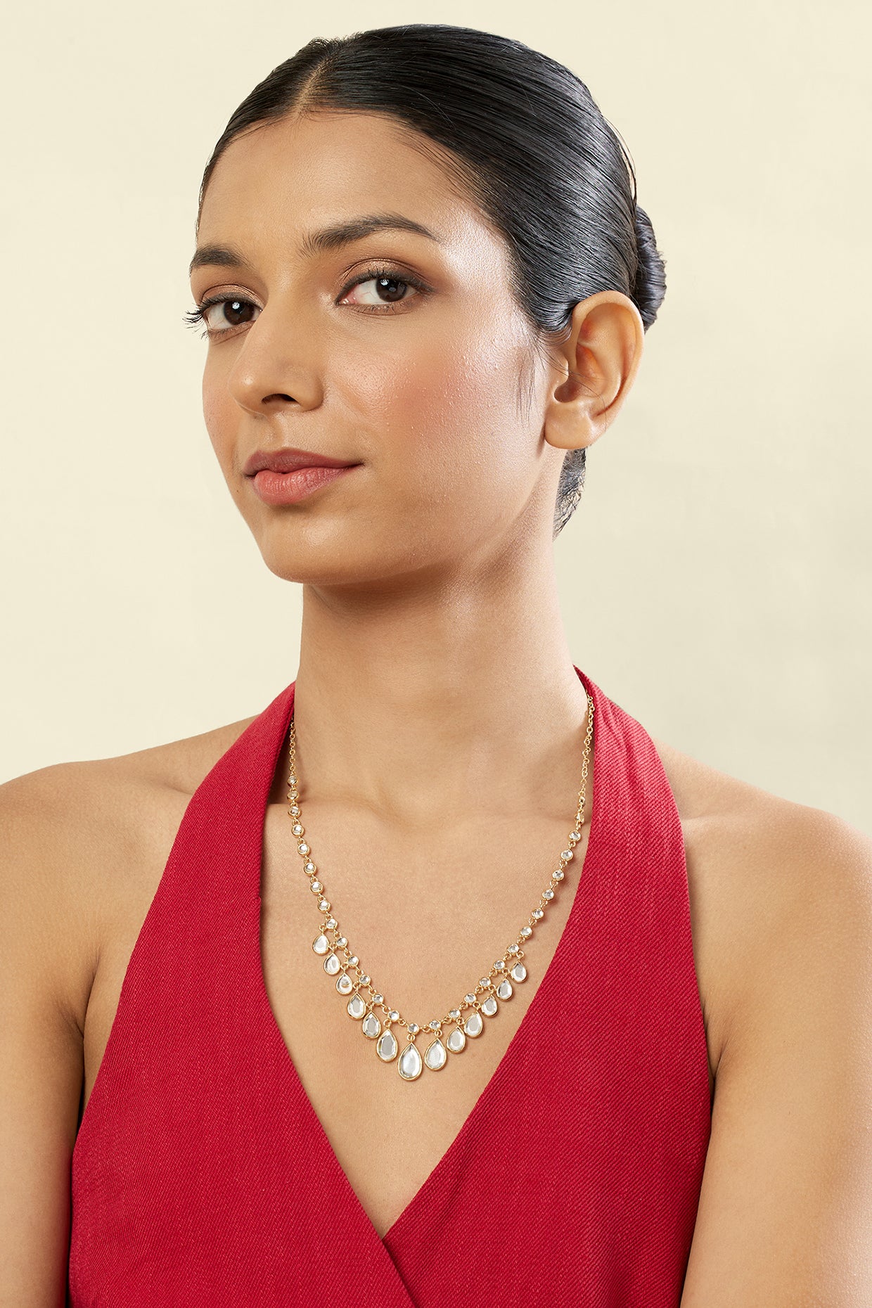 Belém Mirror Necklace In 18Kt Gold Plated