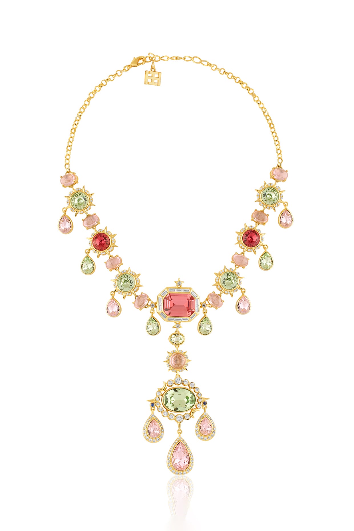 Delphinus Statement Necklace In 18Kt Gold Plated