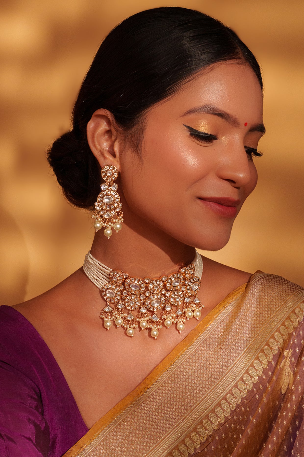 Zal Kundan Choker Set