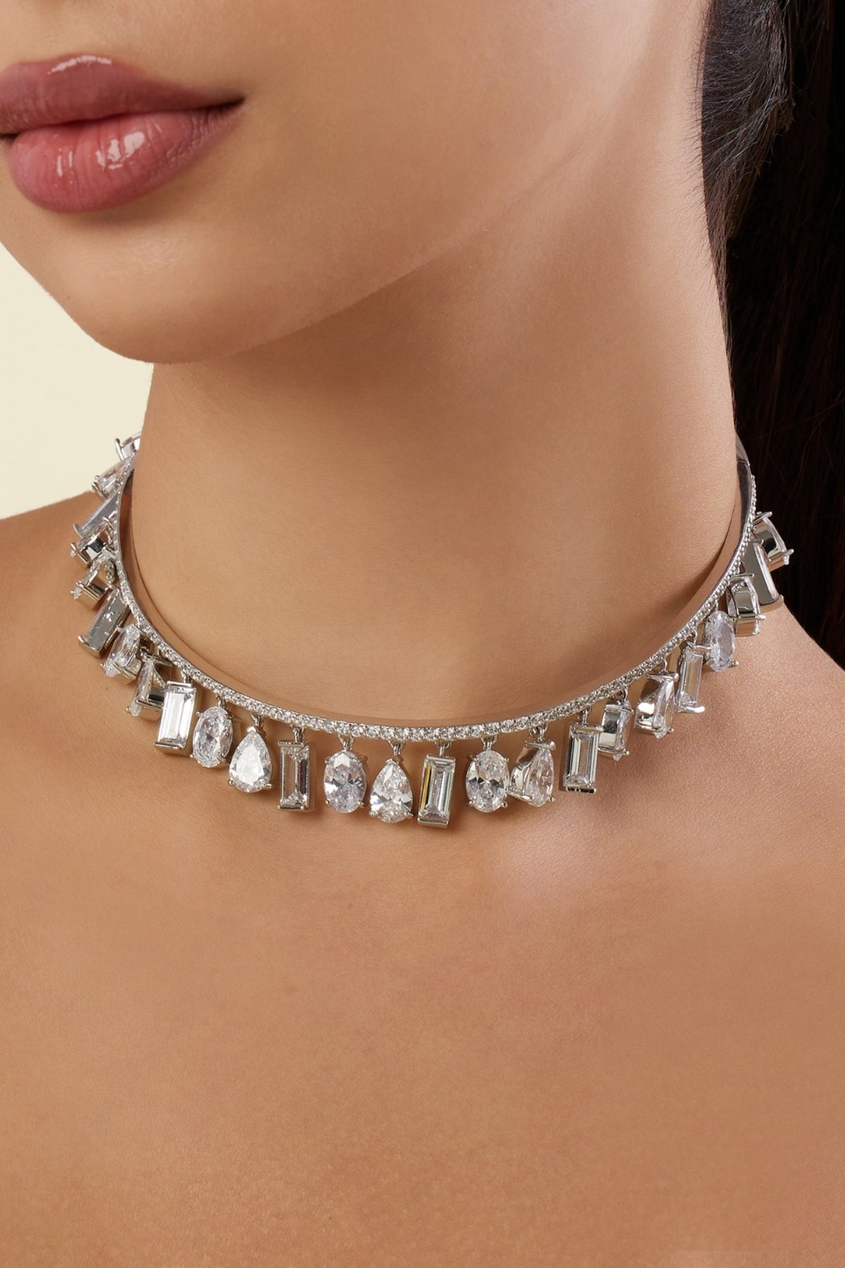 Chatelaine Diamante Botox Charm Necklace