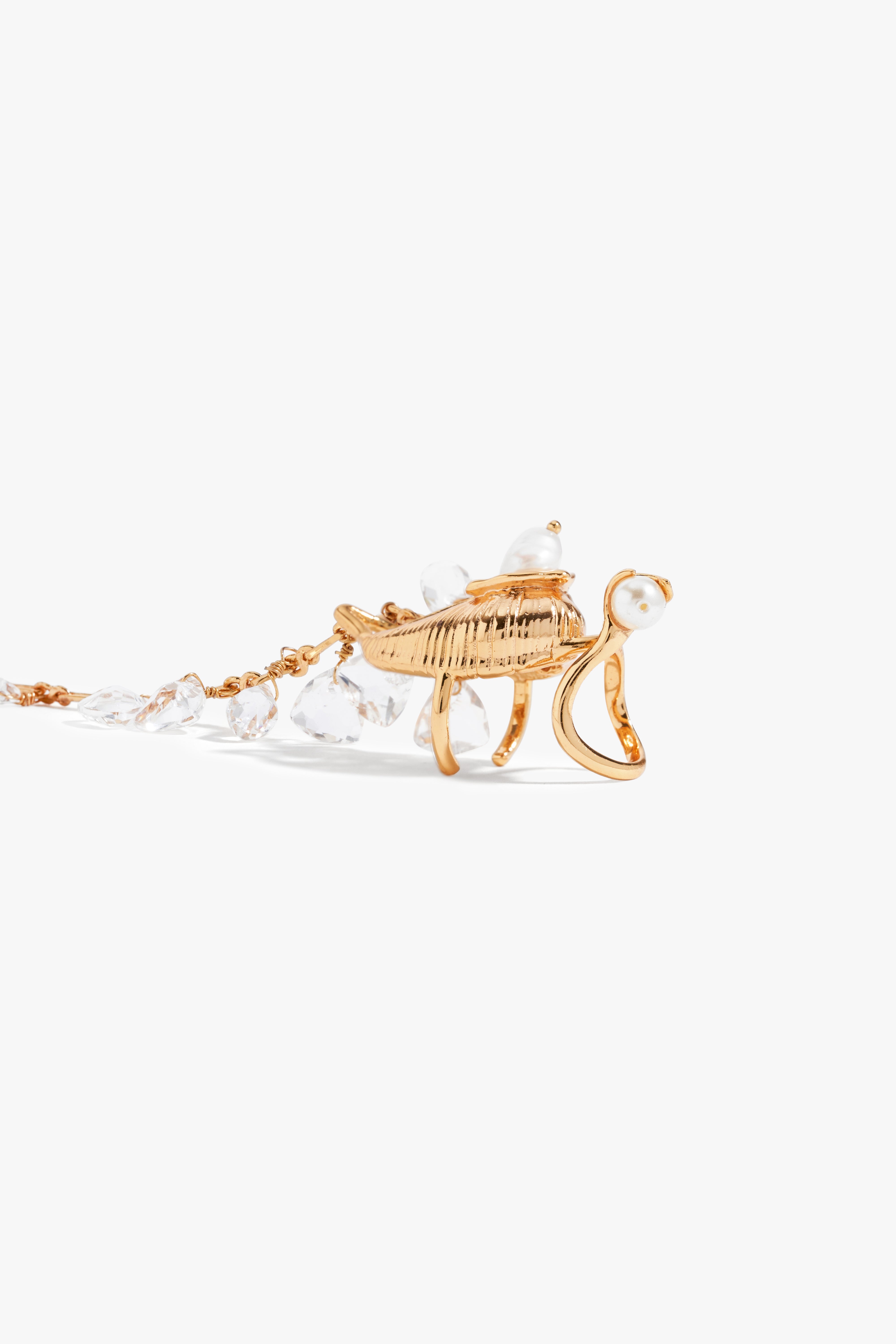 Seanymph Chain Veil Rings (Gold )