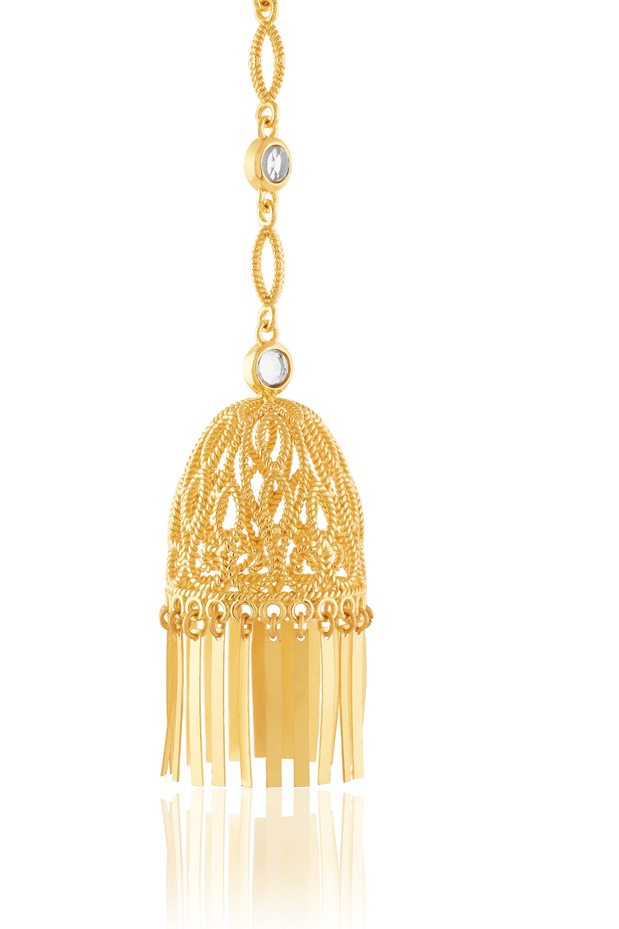 Calçada Statement Jhumkas In 18Kt Gold Plated