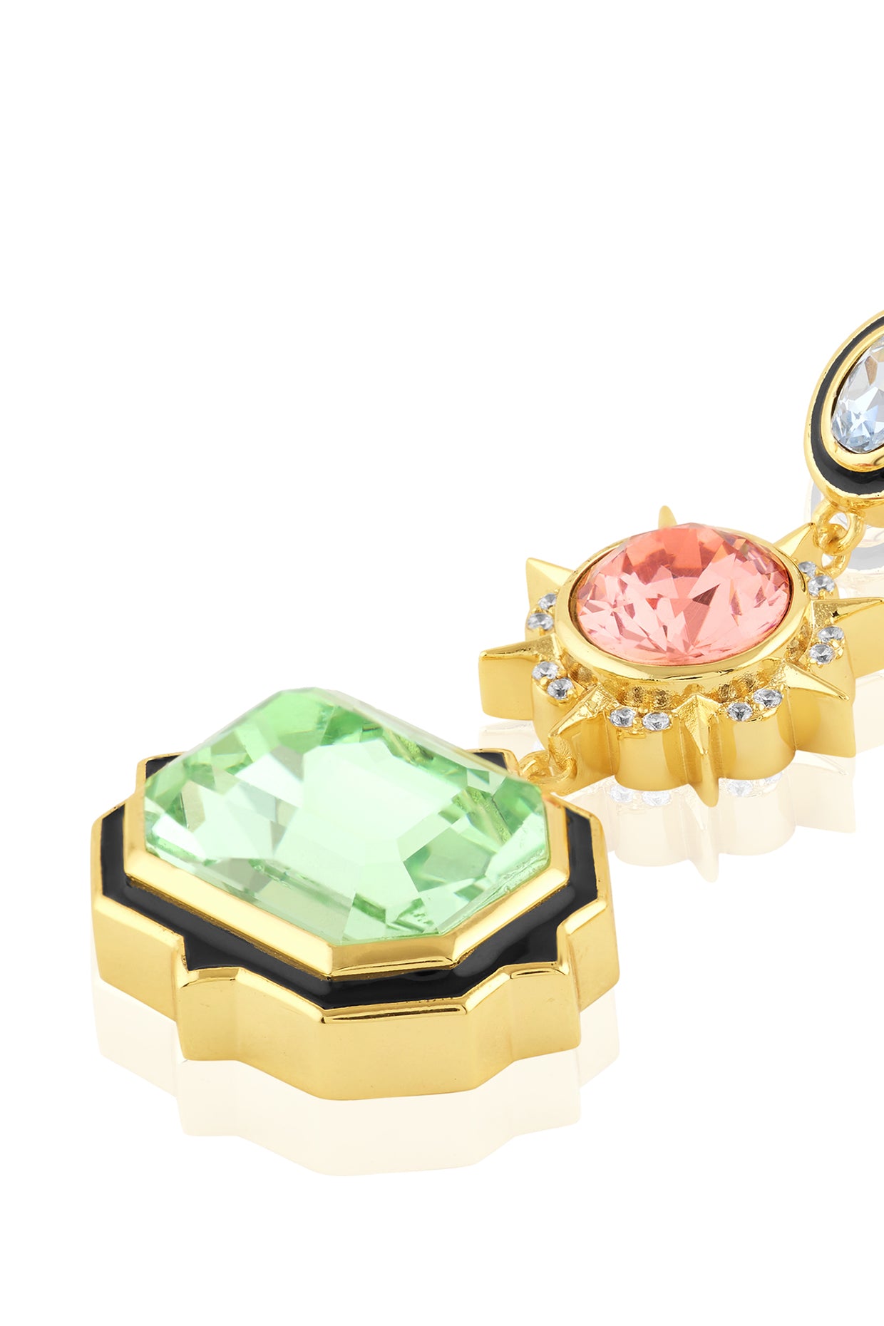 Calyra Statement Danglers 18kt Gold Plated