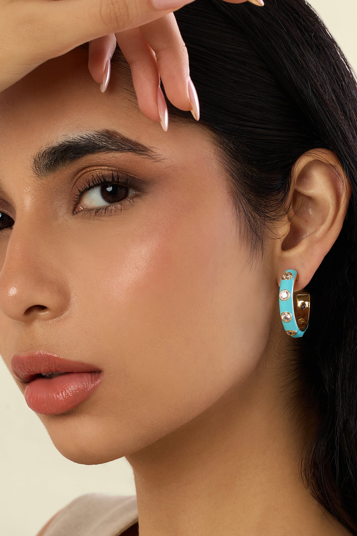 Serenity Huggies In 18kt Gold Plated