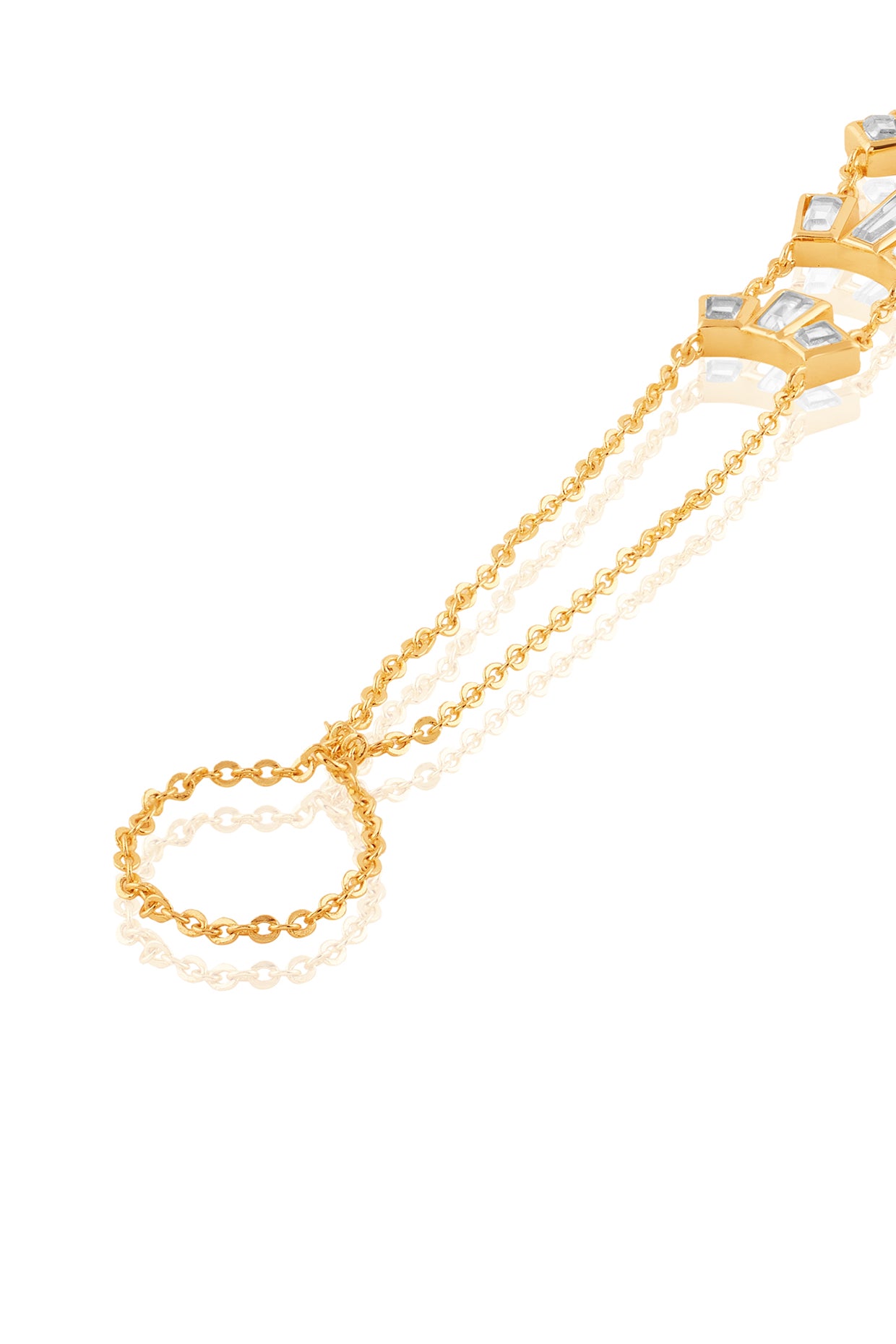 Esplendor Hand Harness In 18Kt Gold Plated