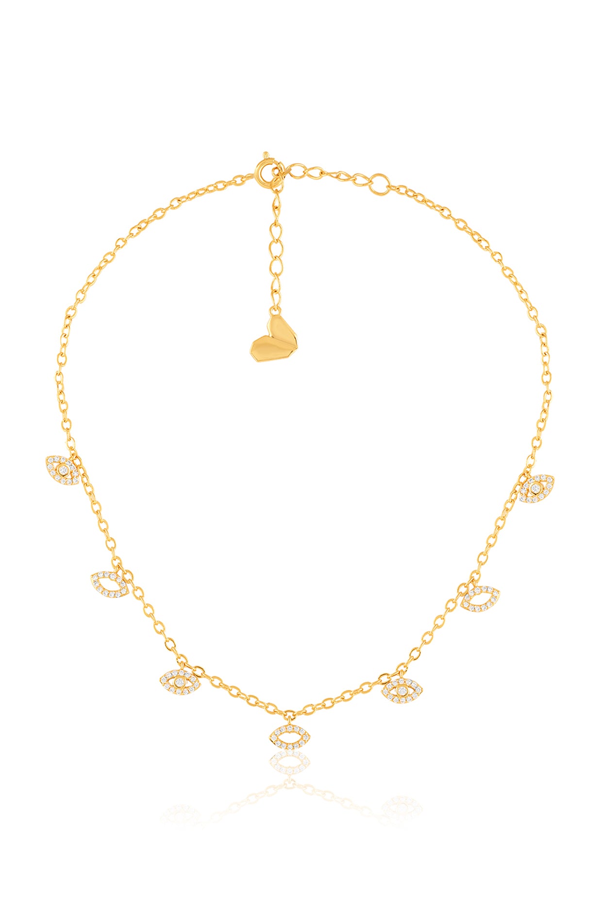 Lucentia Charm Choker In 18Kt Gold Plated