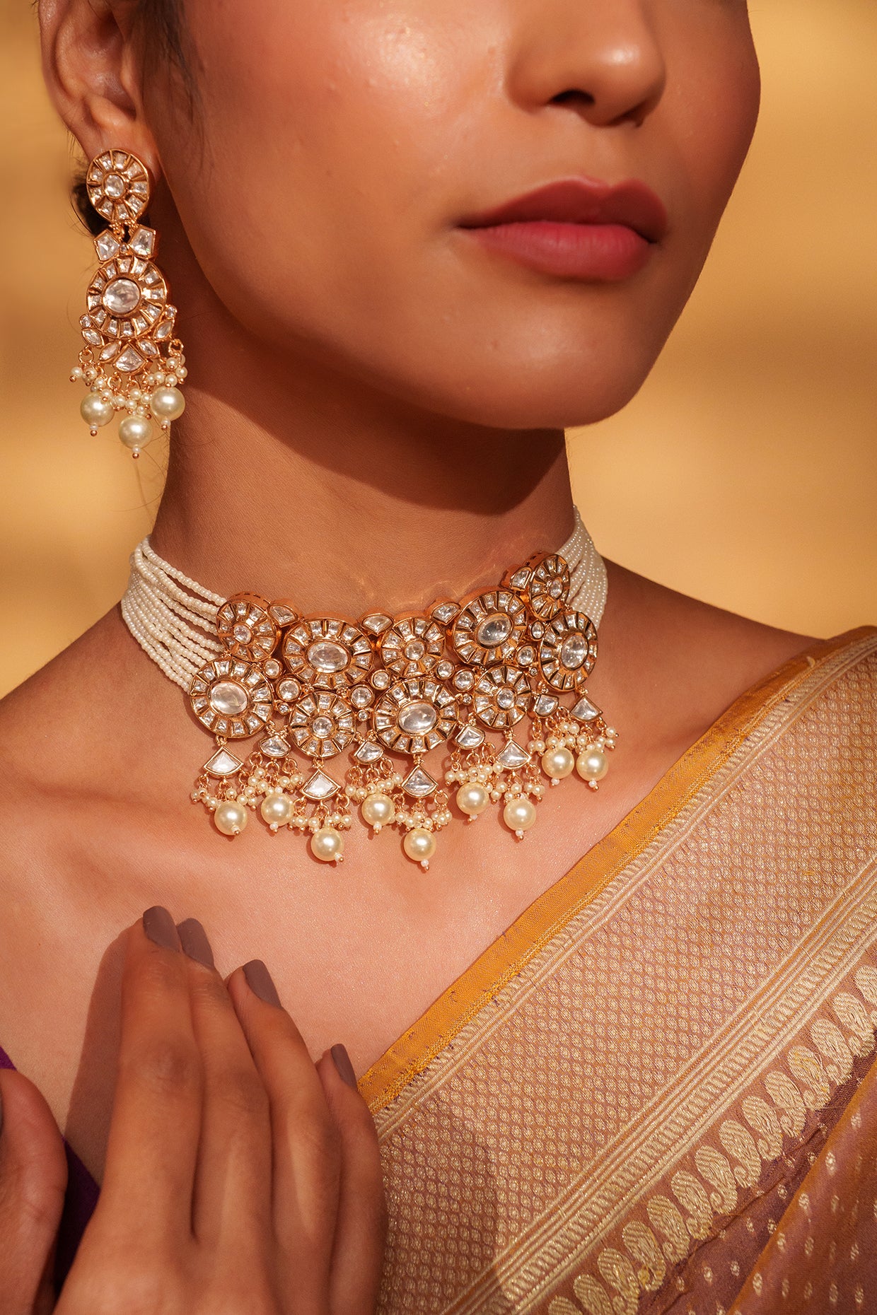 Zal Kundan Choker Set