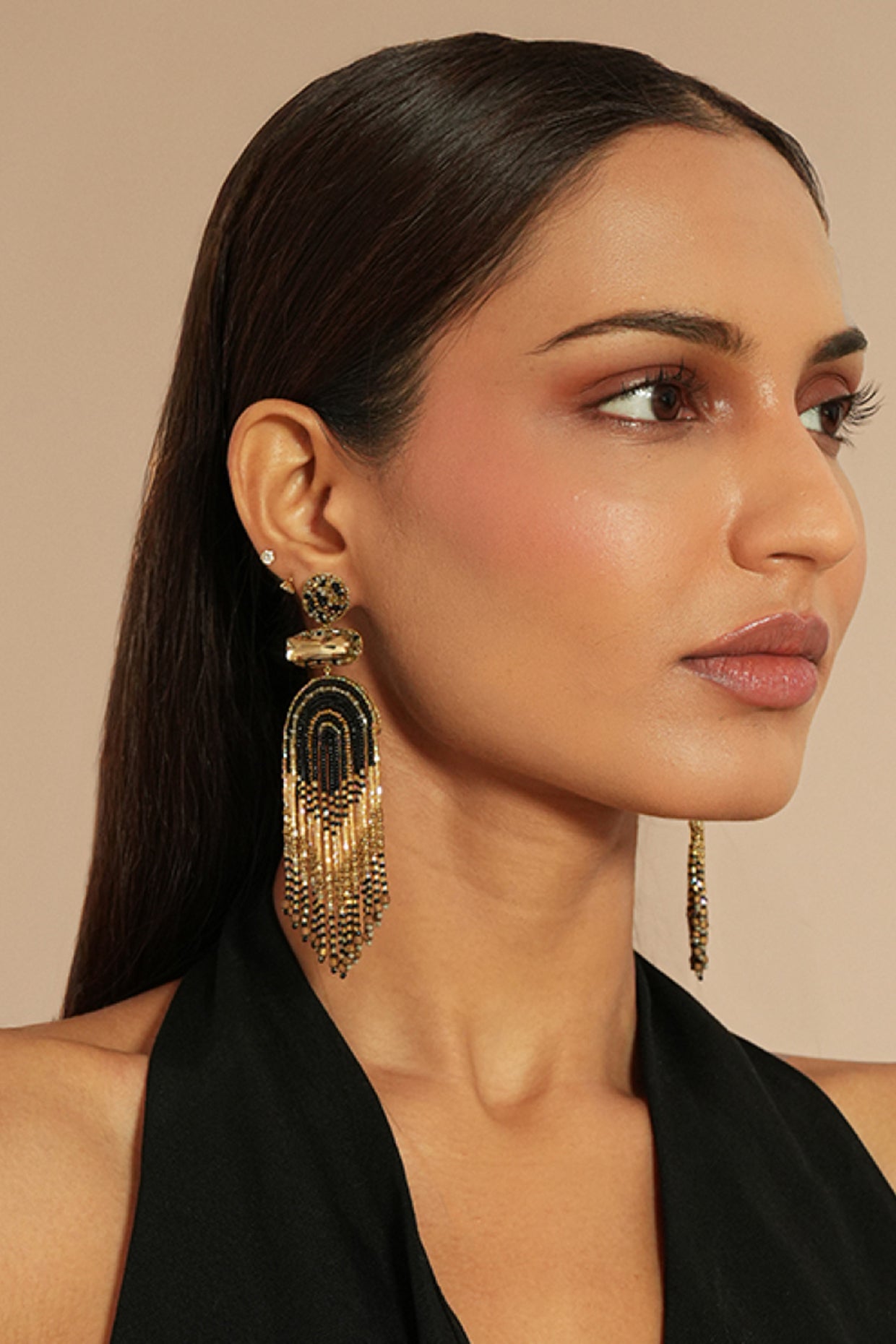 Black Ishani Earrings