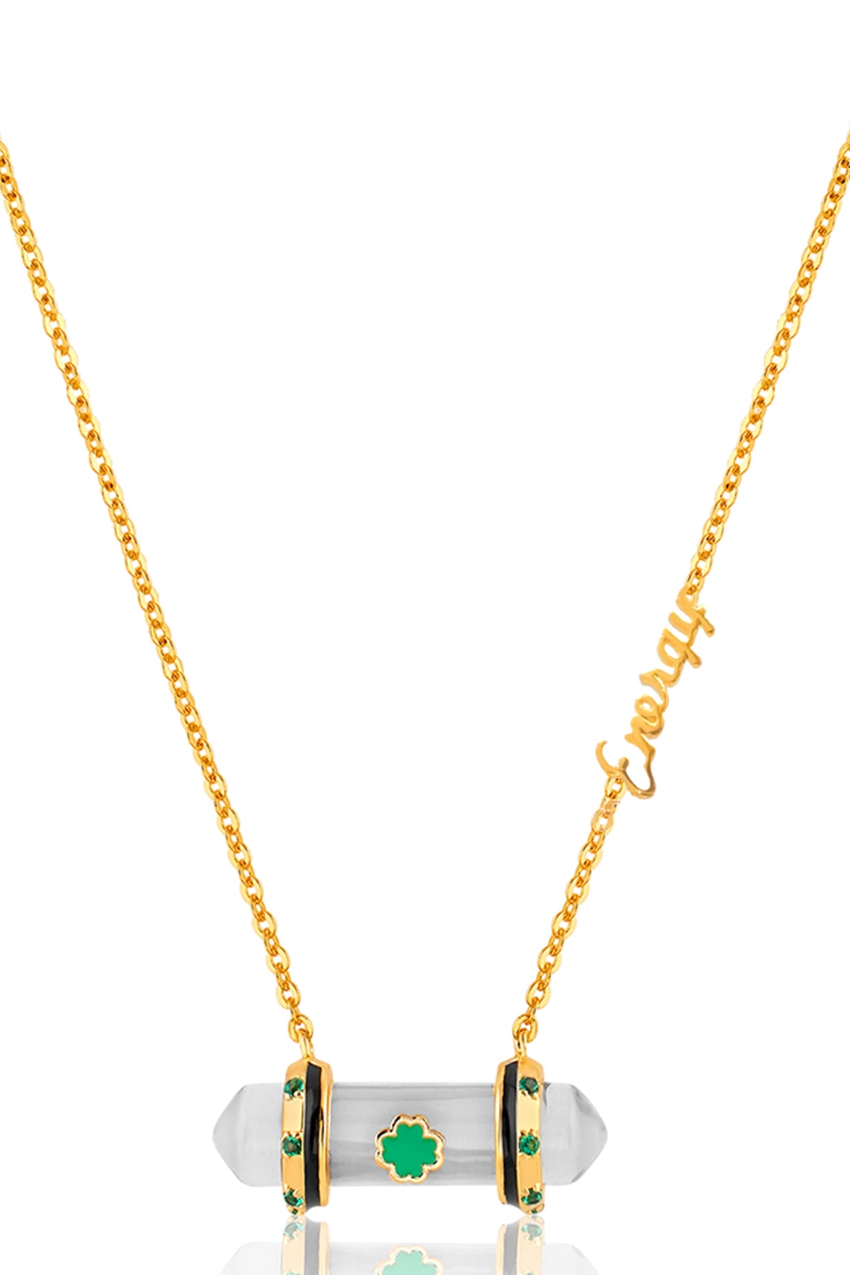 Lunar Light Necklace In 18kt Gold Plated
