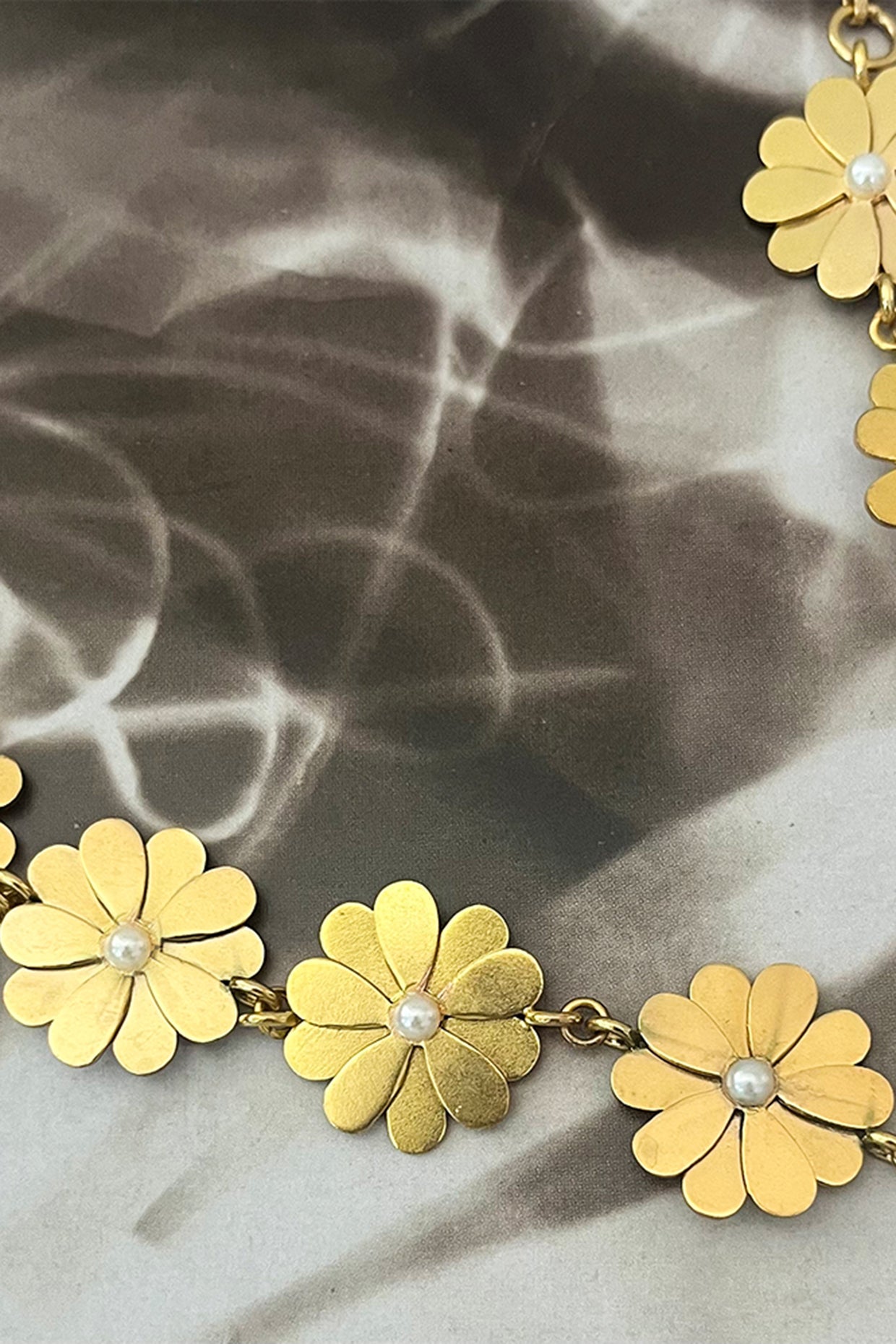 Gold Flower Necklace