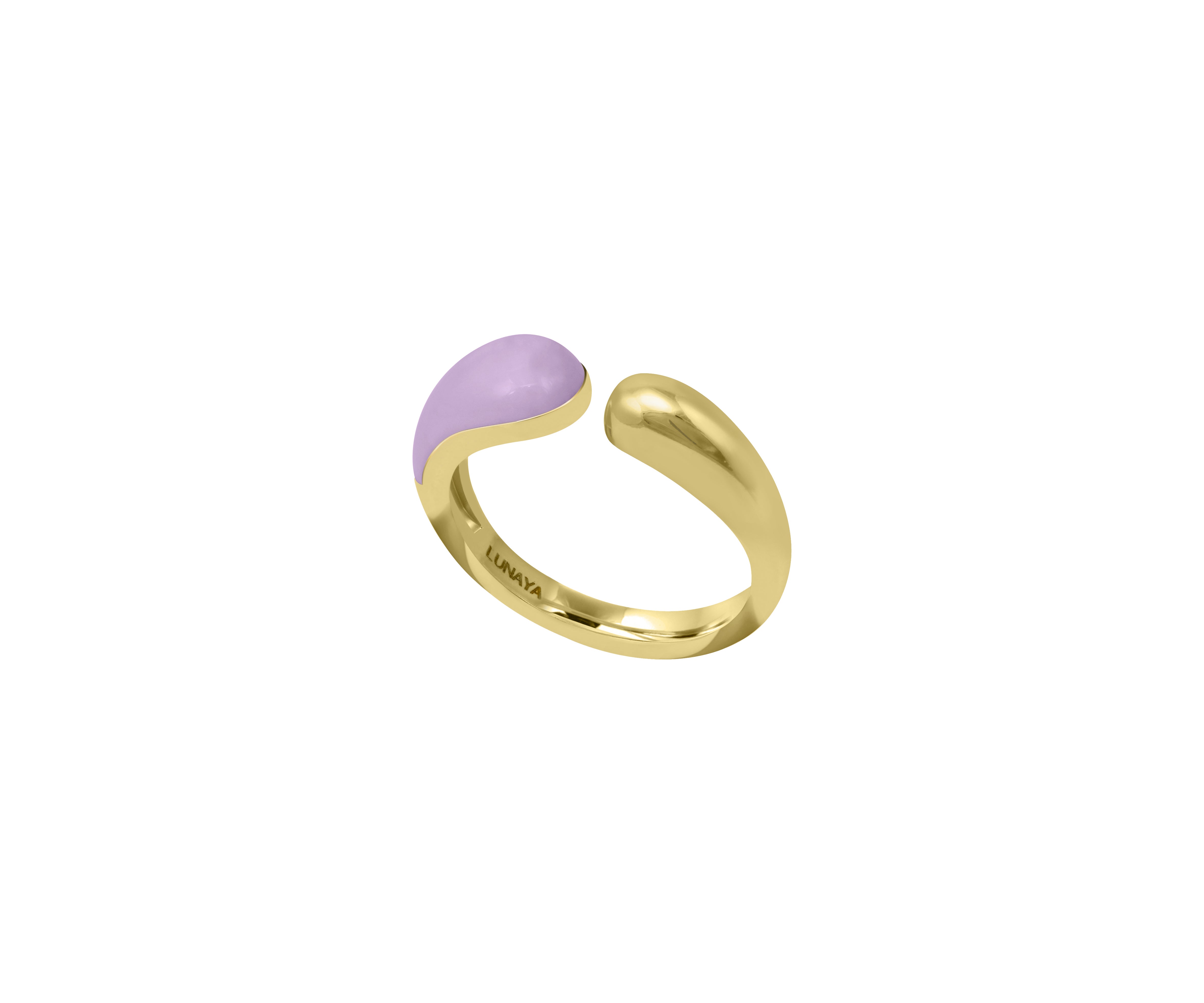 Gold & Lilac Glossed Ring