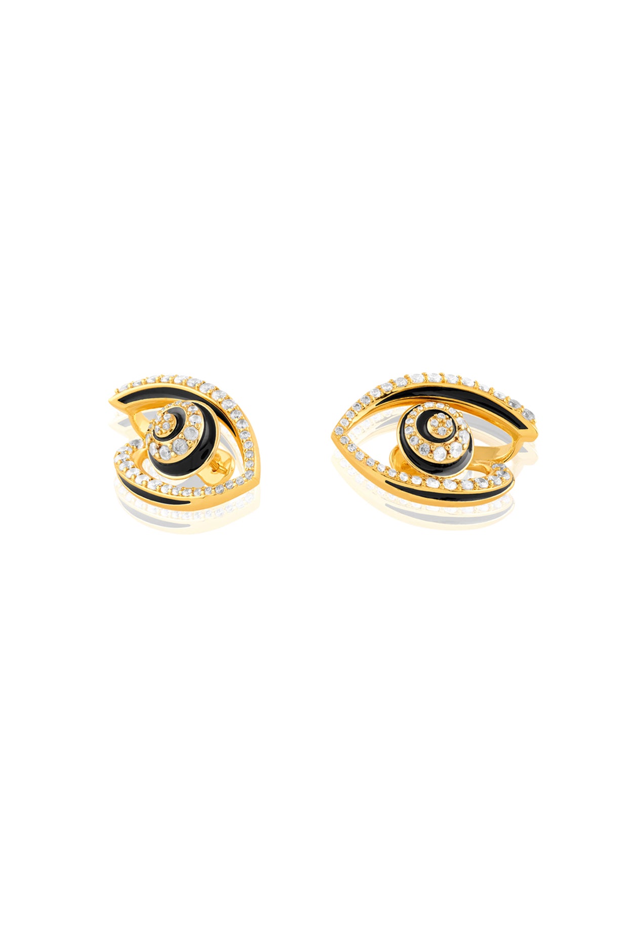 Somnia Eye Studs In 18Kt Gold Plated