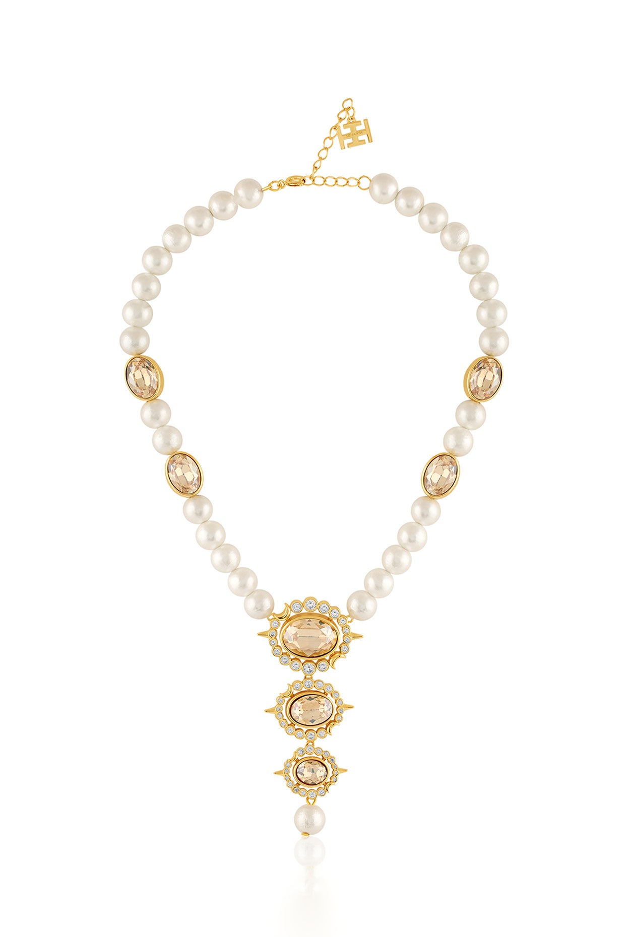 Scorpius Pearl Necklace In 18Kt Gold Plated