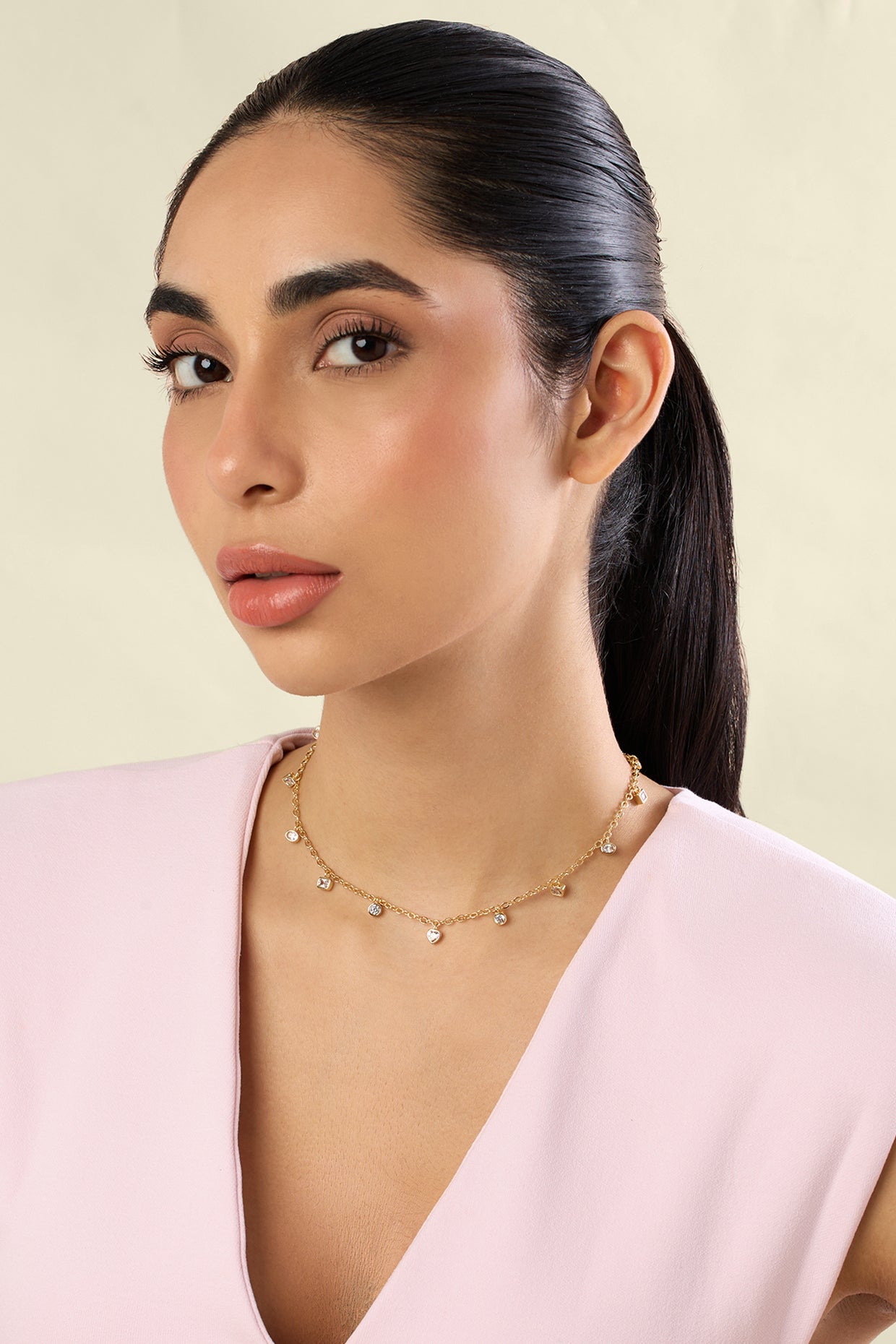 Celestial Charm Chain In 18kt Gold Plated