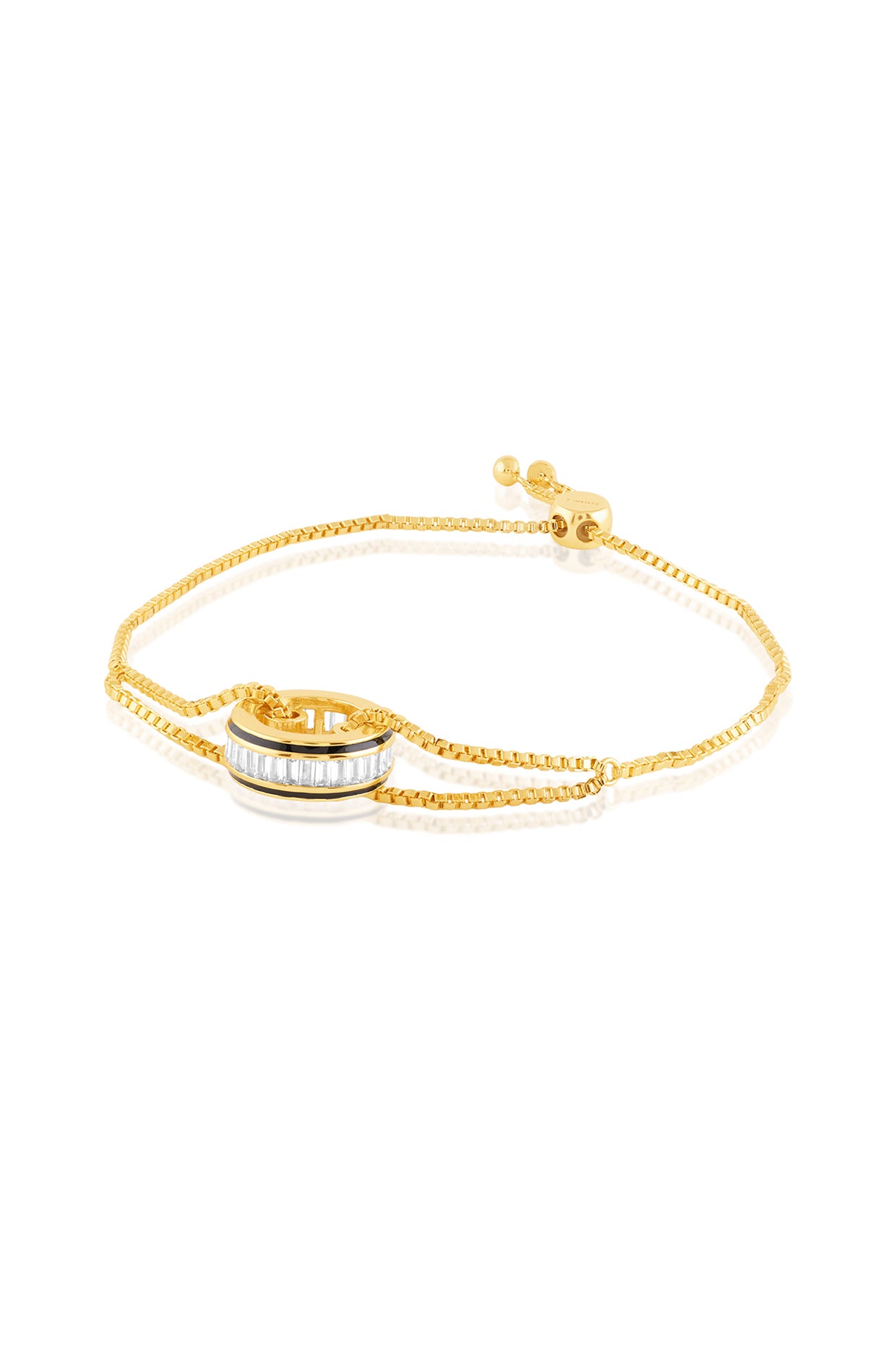 Vysion Bolo Bracelet In 18Kt Gold Plated