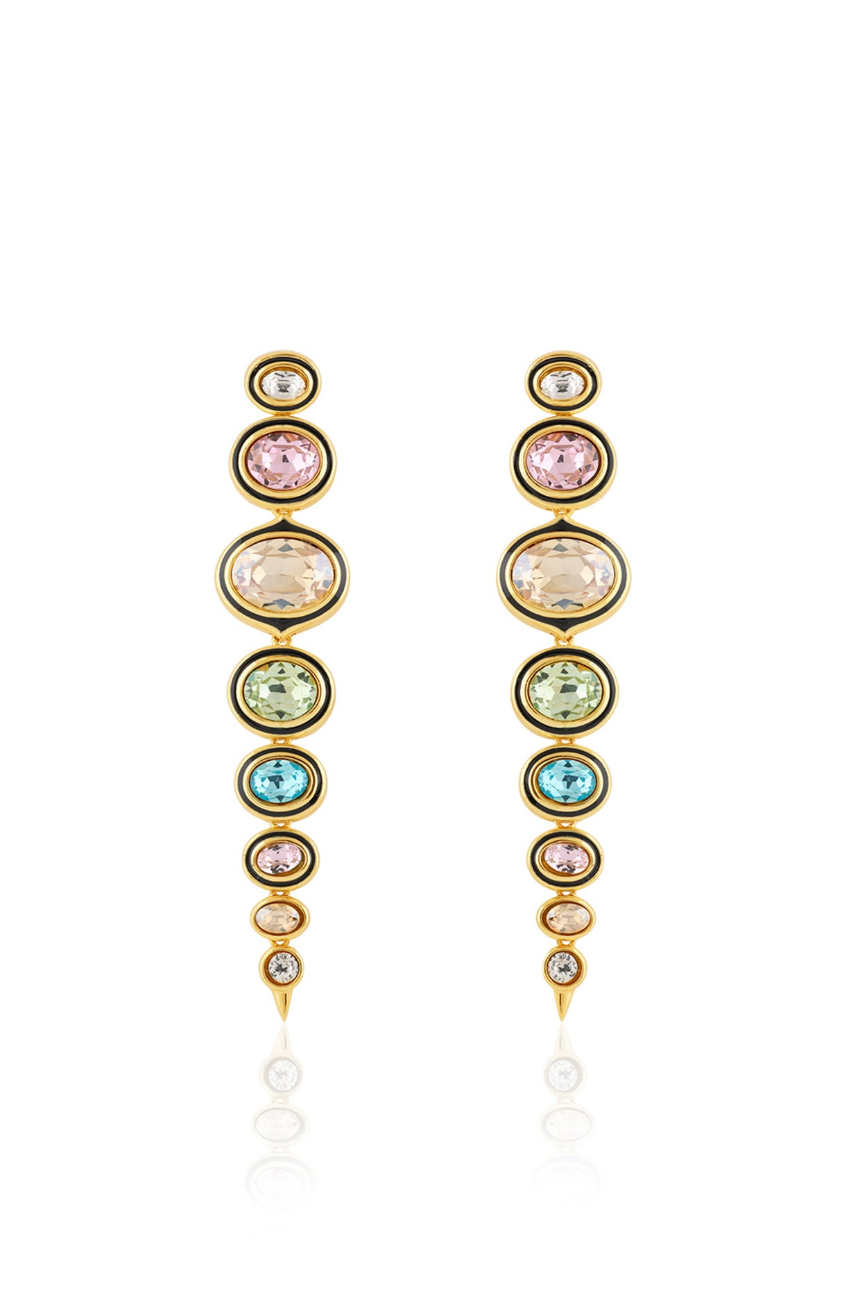 Iskra Statement Danglers 18kt Gold Plated