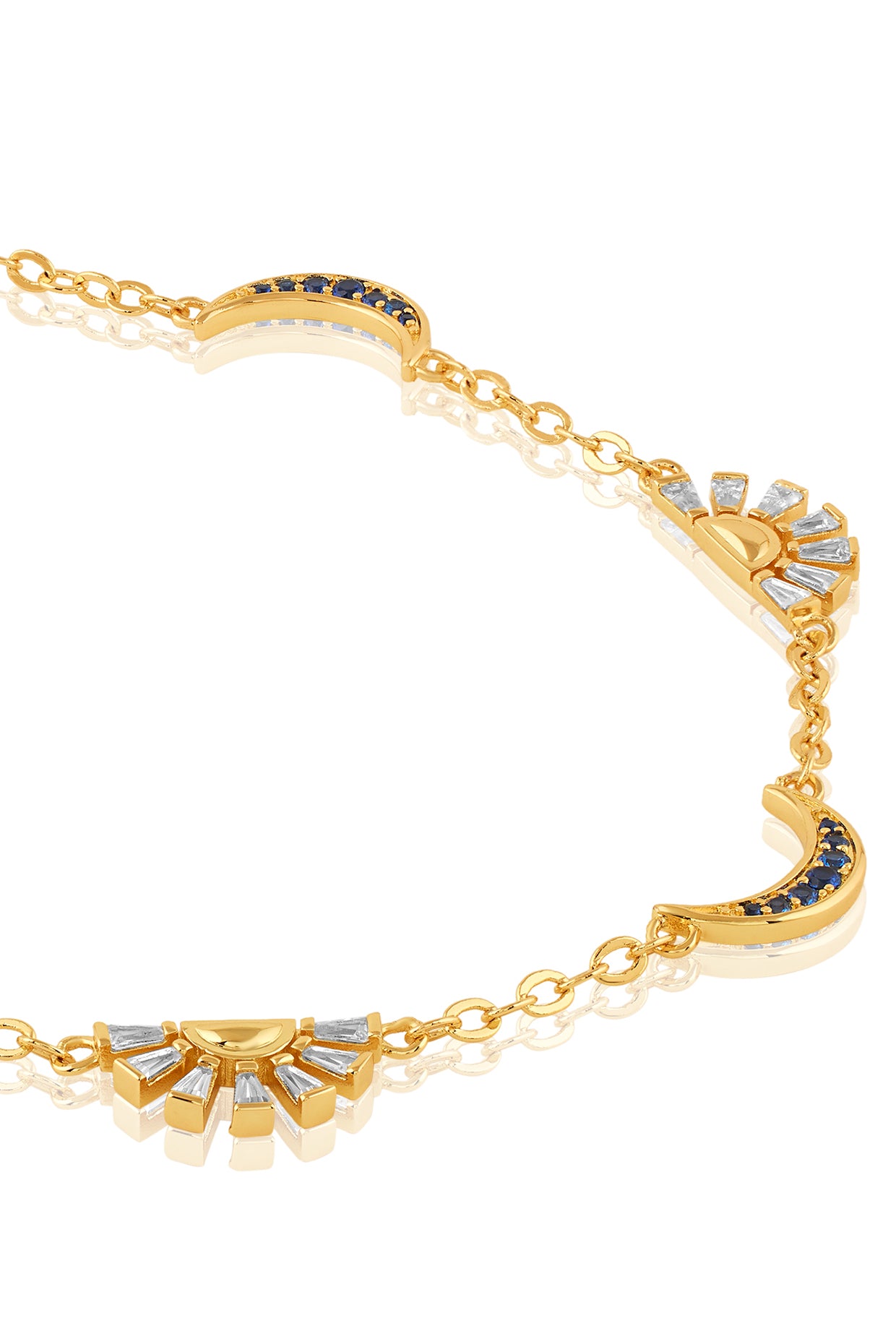 Celestial Rhythm Necklace In Green plating