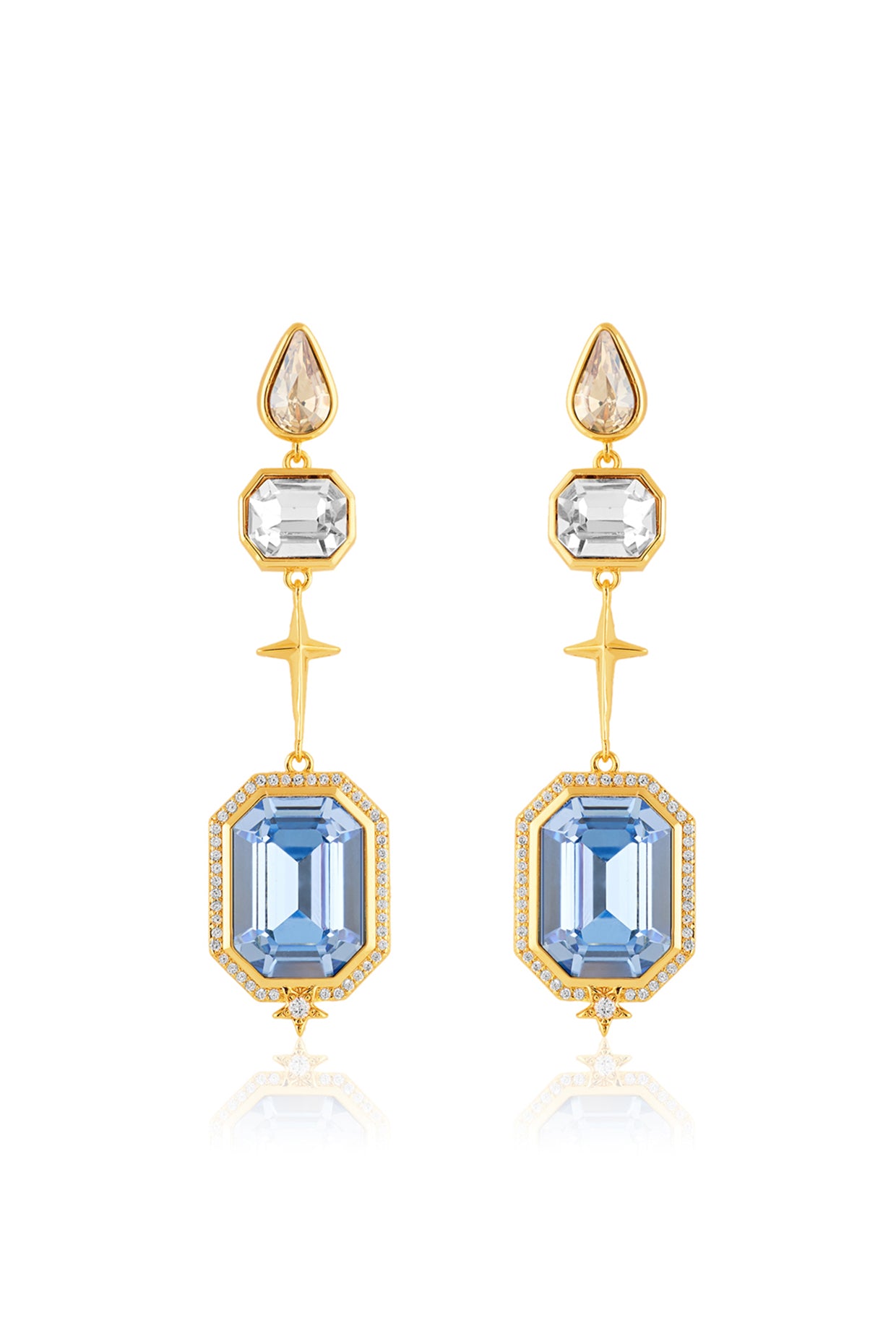 Astraea Statement Danglers 18kt Gold Plated