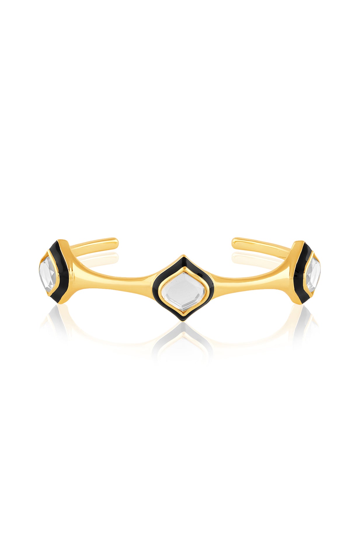 Amina Mirror Cuff 18Kt Gold Plated