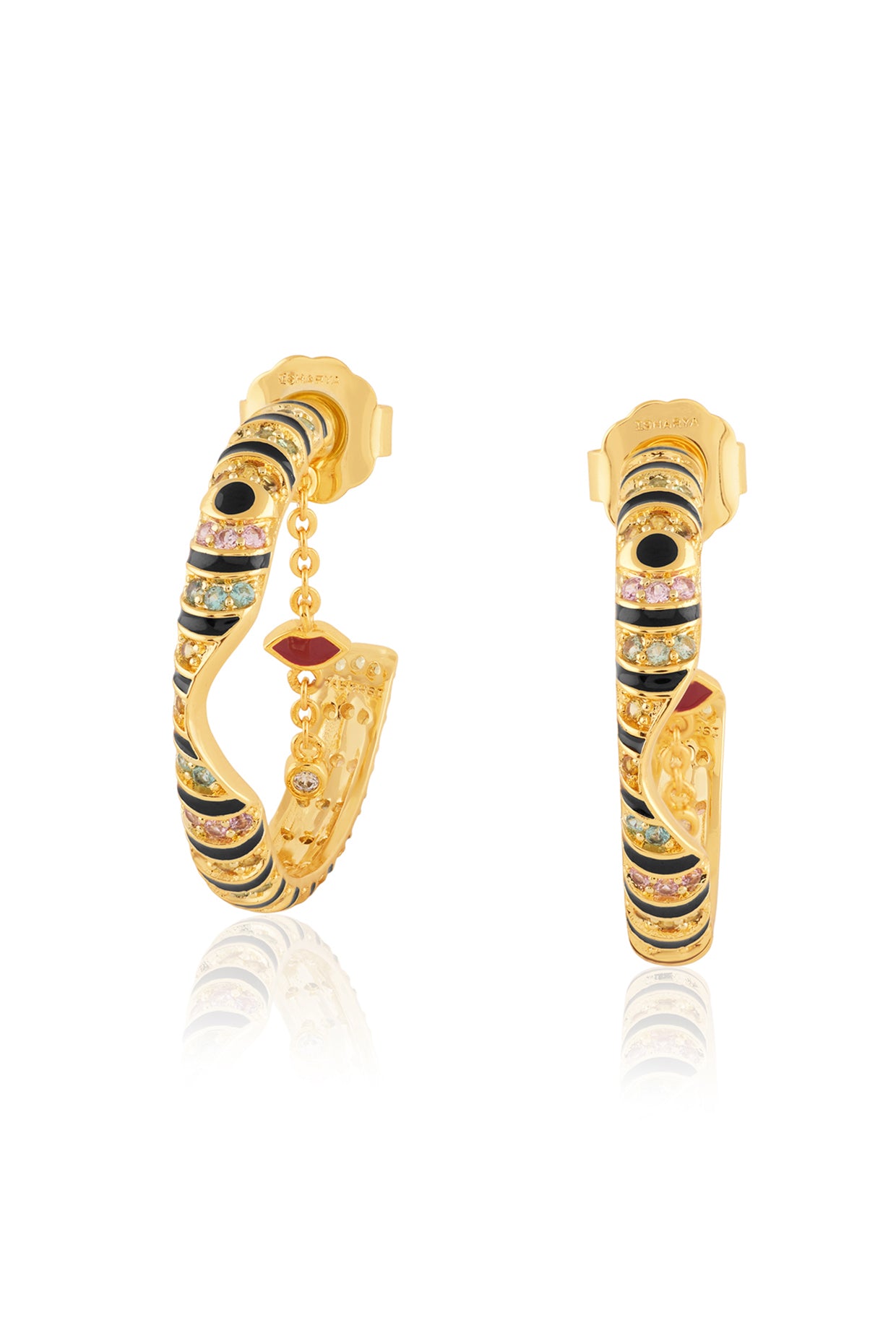 Illusia Statement Earrings In 18Kt Gold Plated
