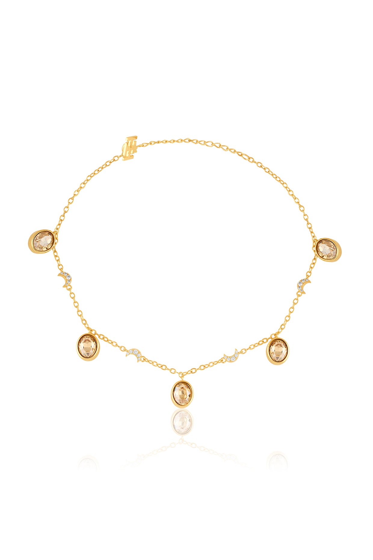 Zenith Charm Necklace In 18Kt Gold Plated