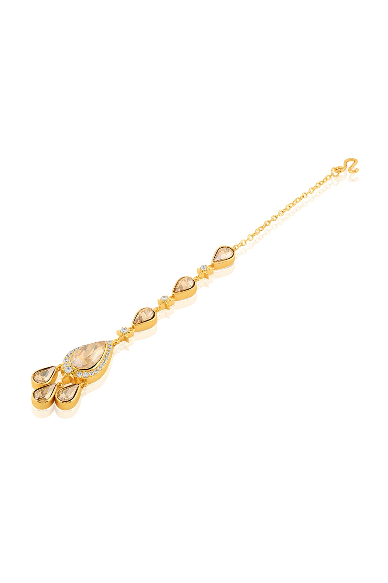 Sylvara Maang Tikka In 18Kt Gold Plated