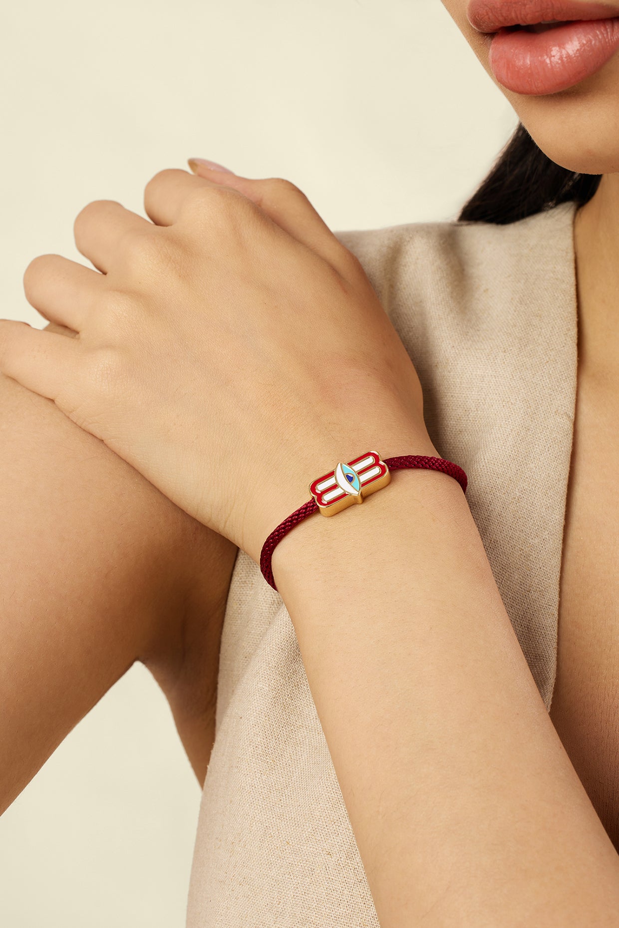 Trinetra Bracelet In 18kt Gold Plated